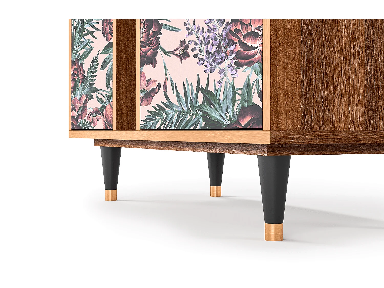 Dressoir - 94х96х41 cm - BS5 - Peach Peonies, Walnoot