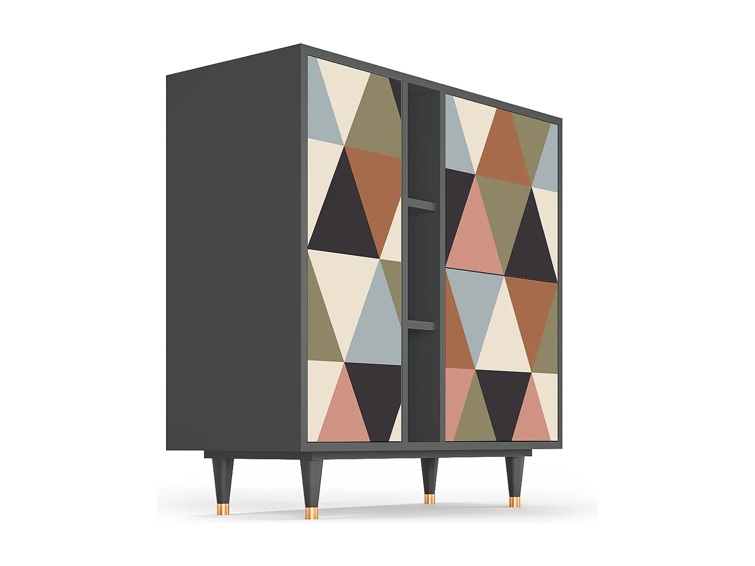 Buffet - 94х96х41 cm - BS5 - Royal Triangles, Anthracite