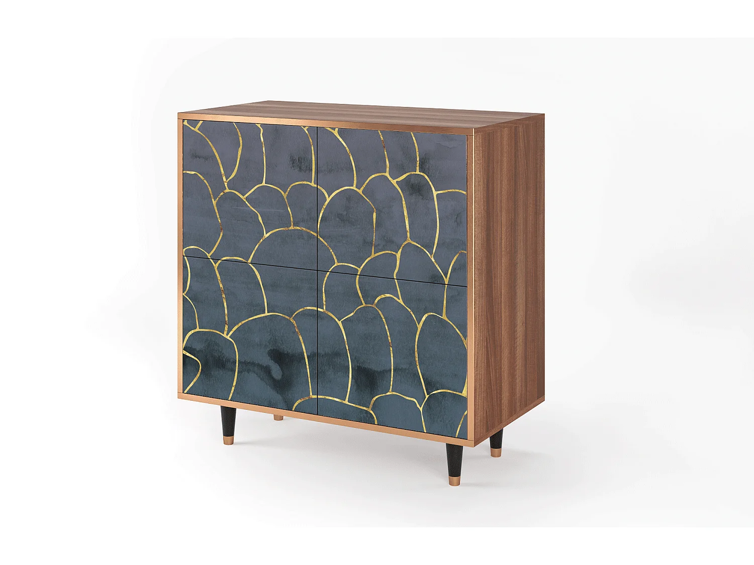 Buffet - 94x96x48 cm - BS3 - Blue Lagoon, Noyer