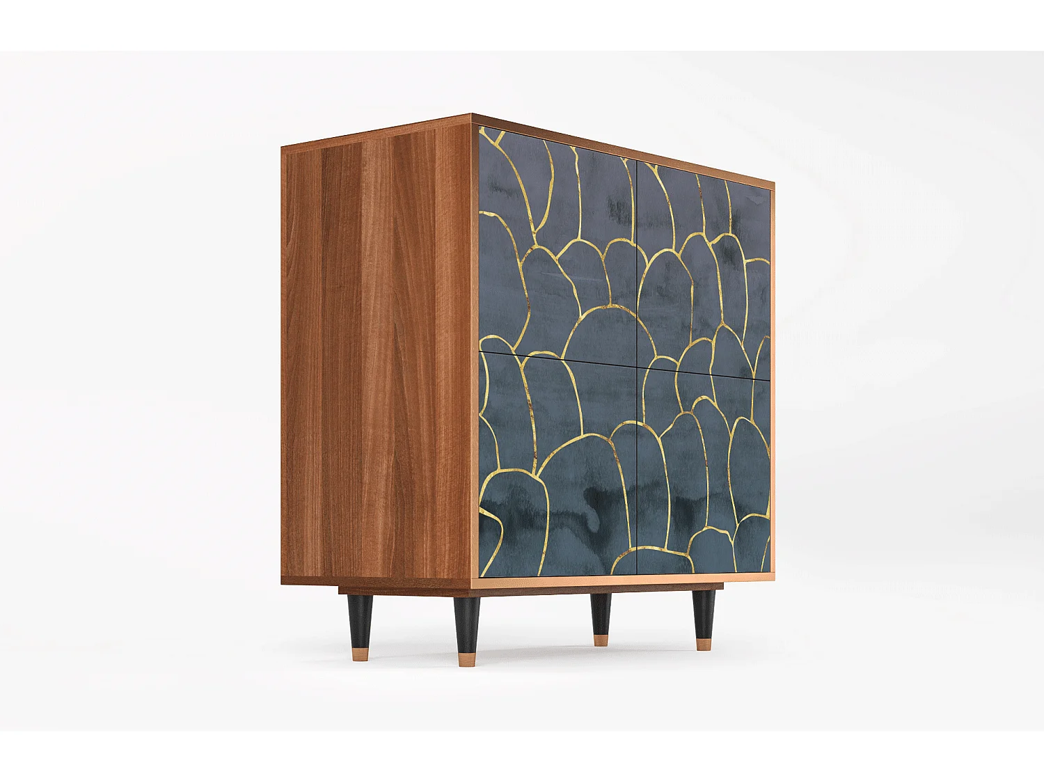 Buffet - 94x96x48 cm - BS3 - Blue Lagoon, Noyer