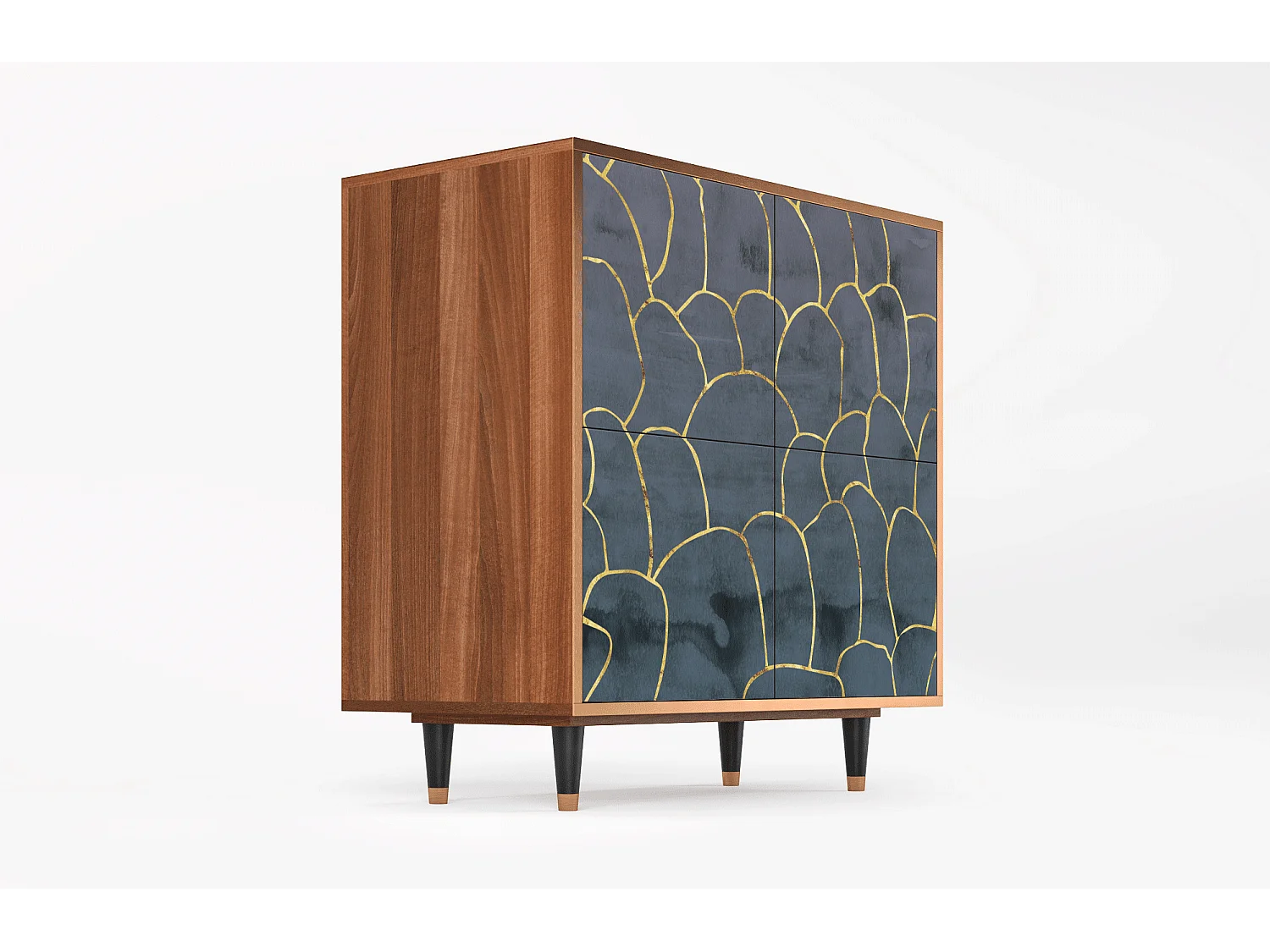 Buffet - 94x96x48 cm - BS3 - Blue Lagoon, Noyer