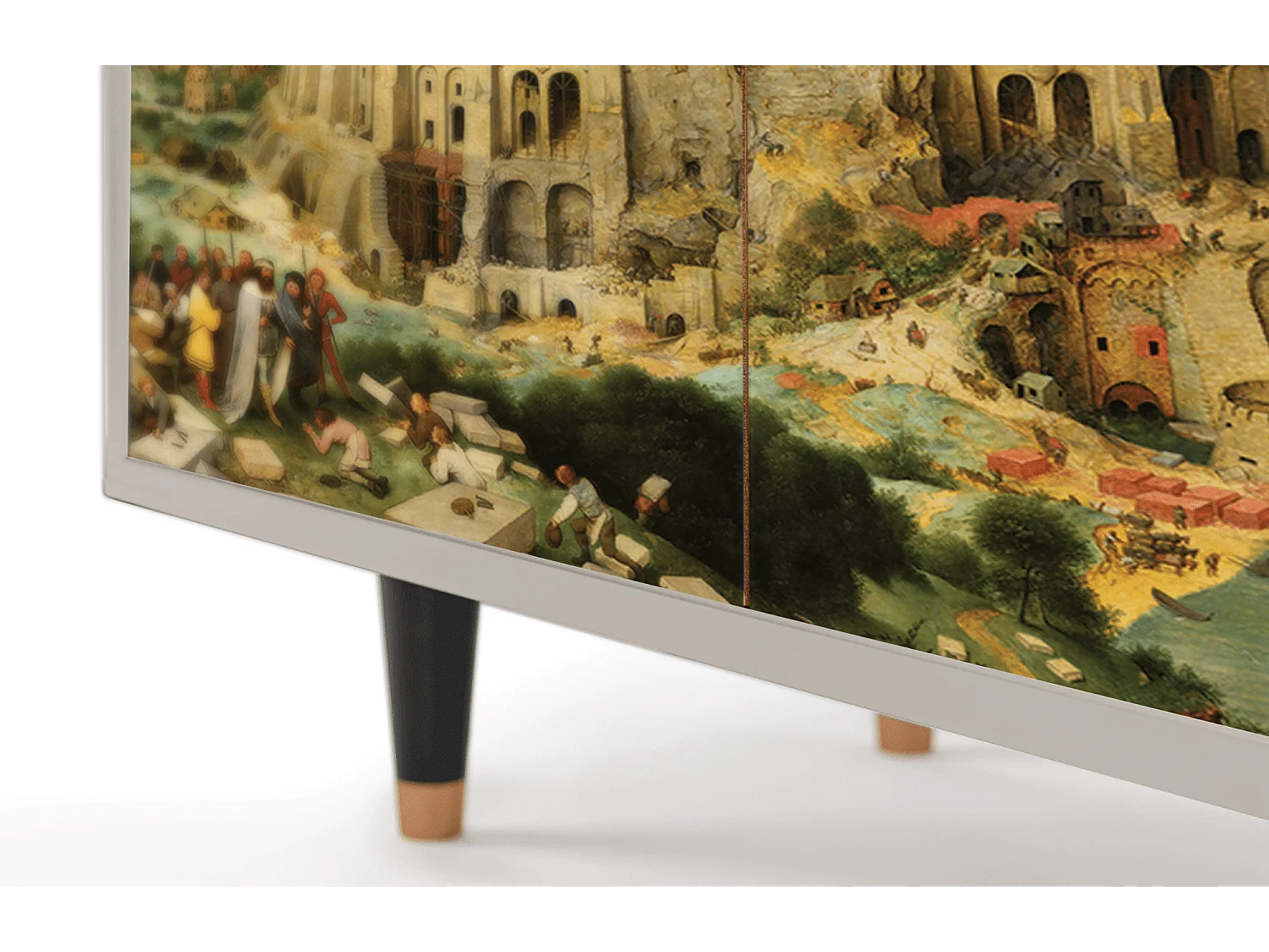 Kredens - 94x96x48 cm - BS3 - Elder The Tower, Piaskowy