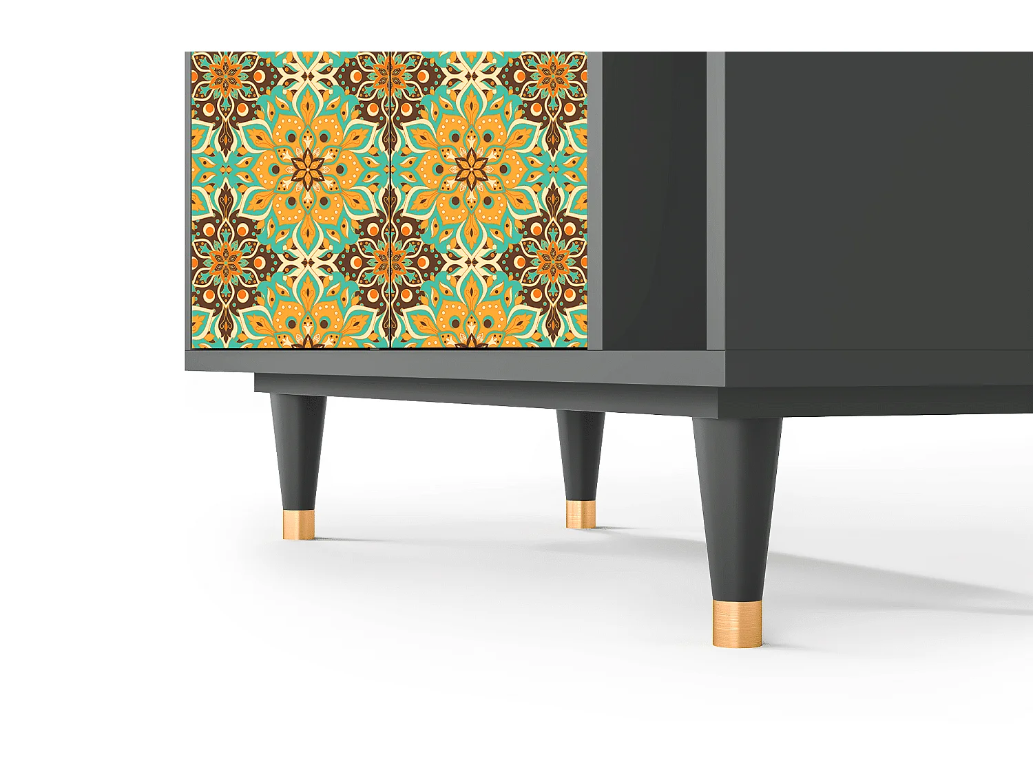 Kredens - 96х110х41 cm - BS6 - Indian Spices, Antracyt