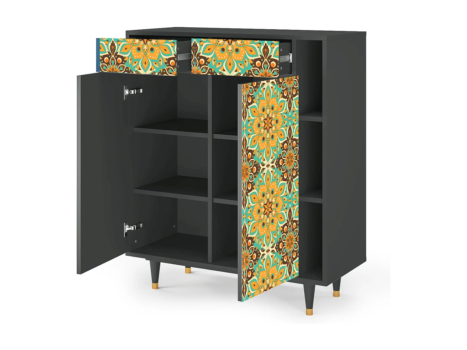 Buffet - 96х110х41 cm - BS6 - Indian Spices, Anthracite