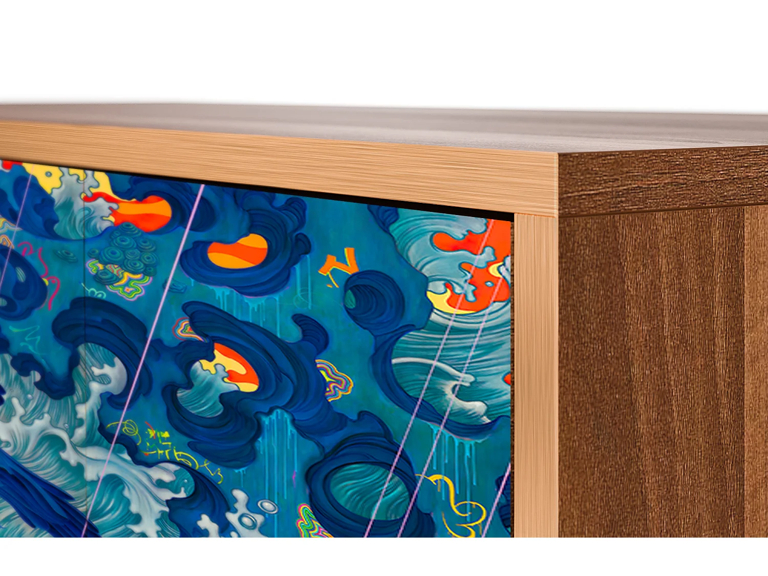 Aparador - 115х84х41 cm - S3 - The Girl - James Jean, Nogal