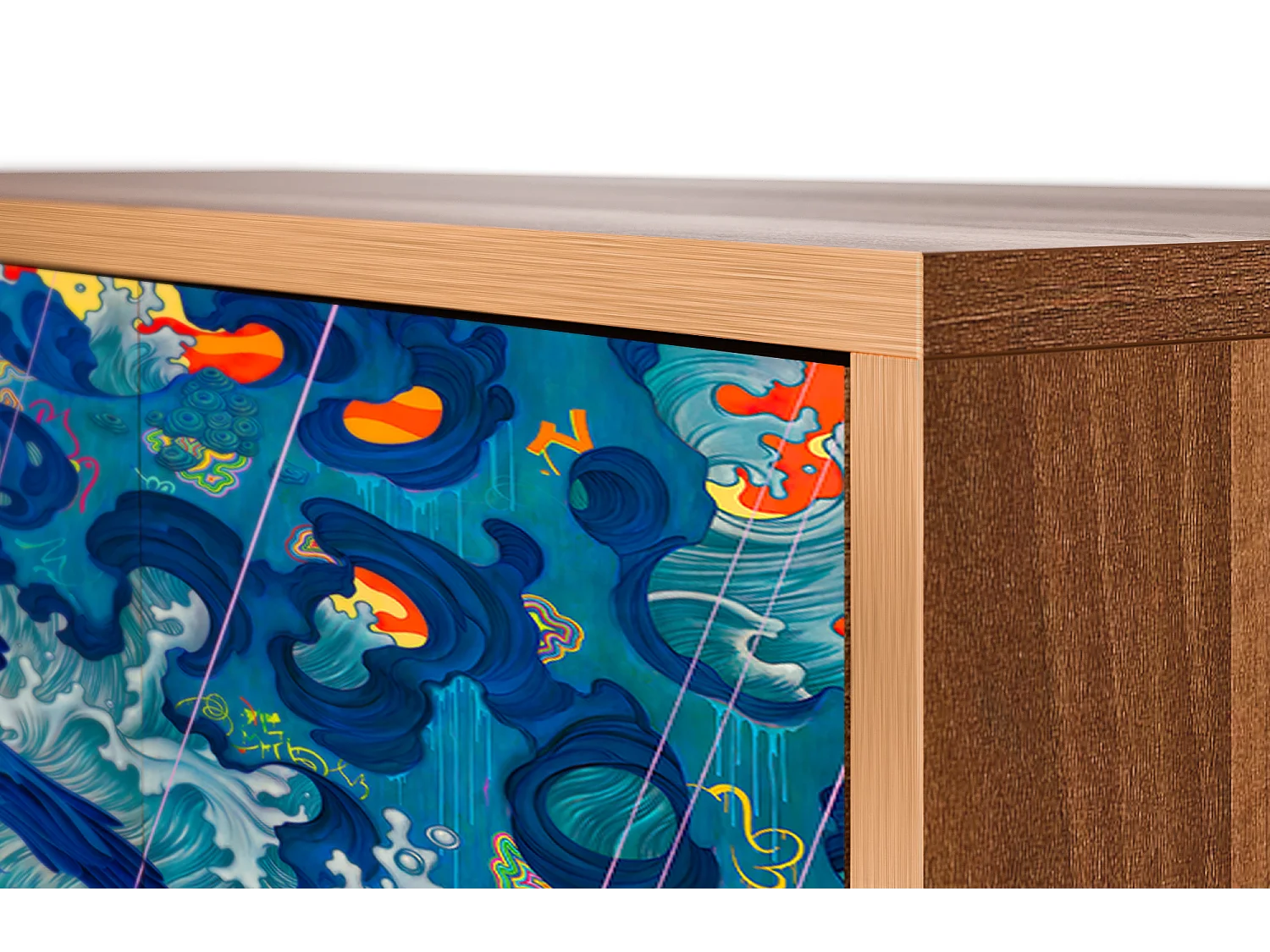 Sideboard - 115х84х41 cm - S3 - The Girl - James Jean, Walnuss