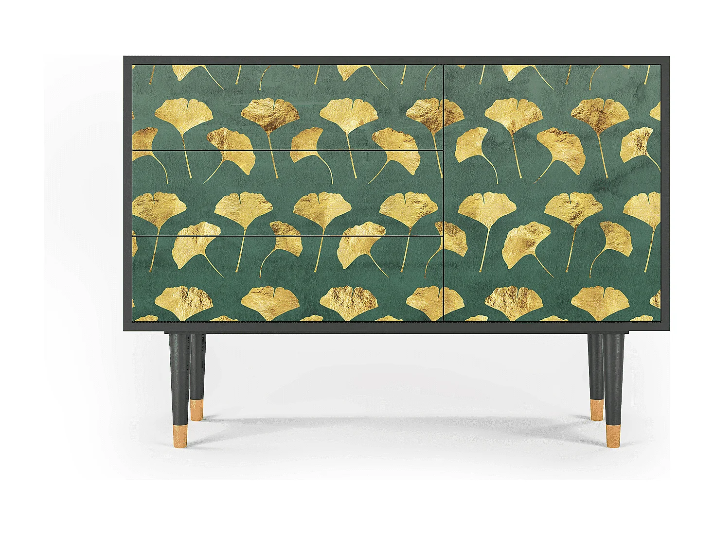 Dressoir - 115х84х41 cm - S3 - Gingko leaves, Antraciet