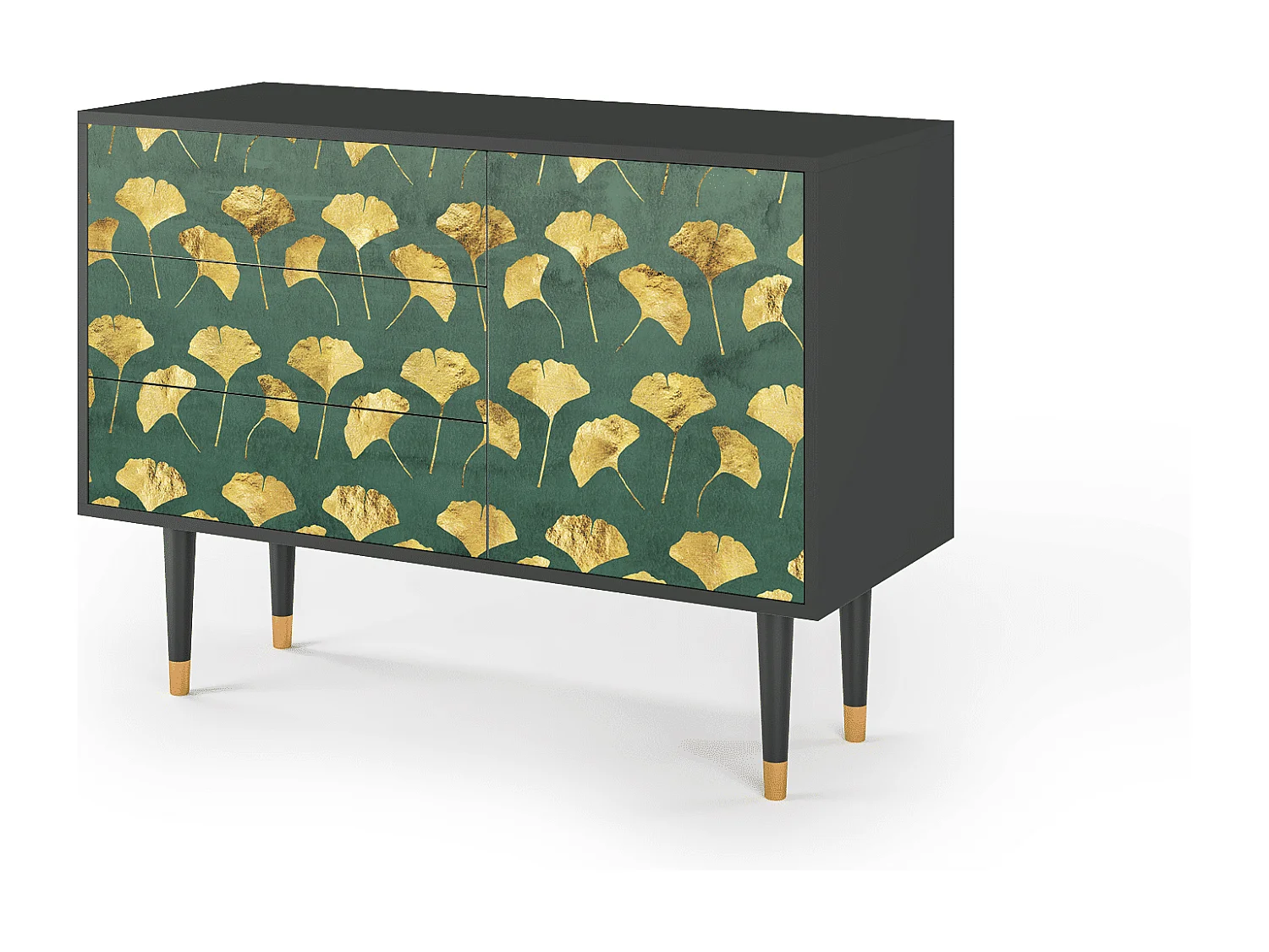Dressoir - 115х84х41 cm - S3 - Gingko leaves, Antraciet