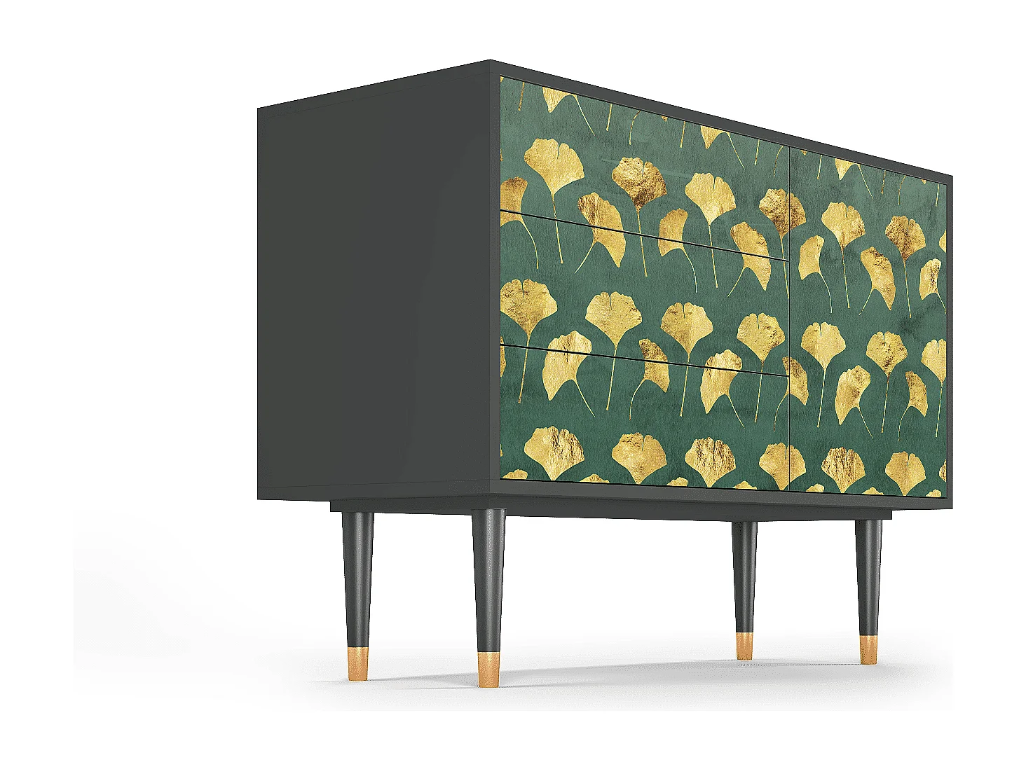 Dressoir - 115х84х41 cm - S3 - Gingko leaves, Antraciet