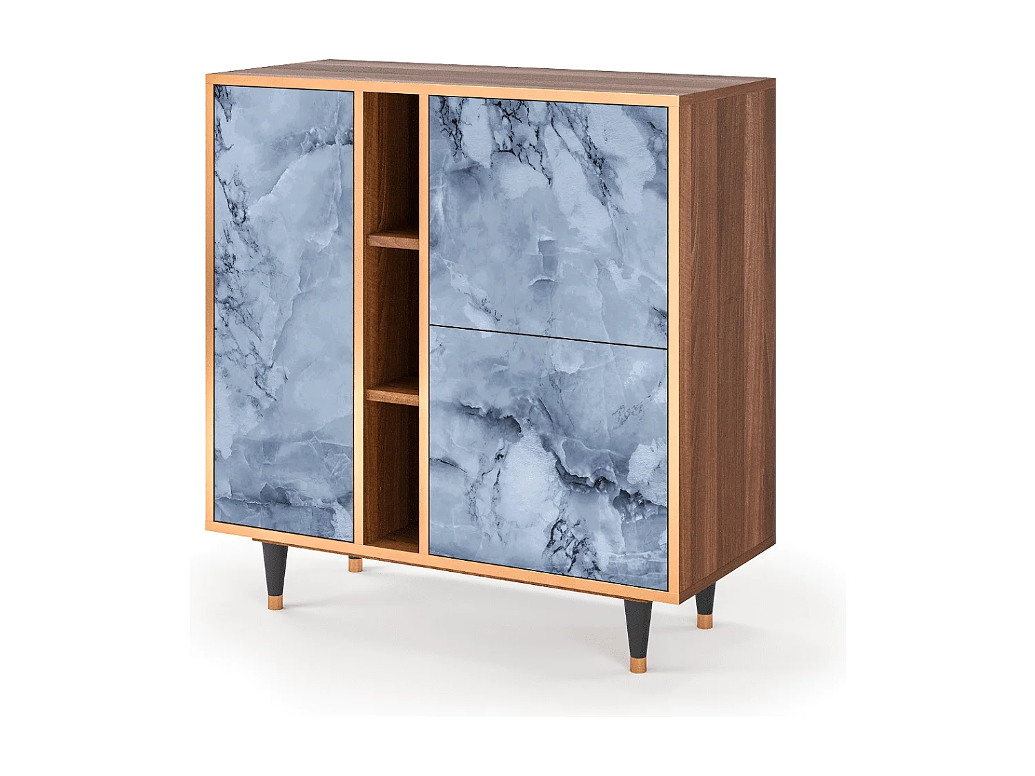 Credenza - 94х96х41 cm - BS5 - Feather Ice, Noce