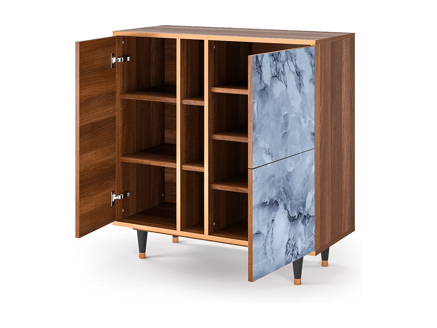 Credenza - 94х96х41 cm - BS5 - Feather Ice, Noce