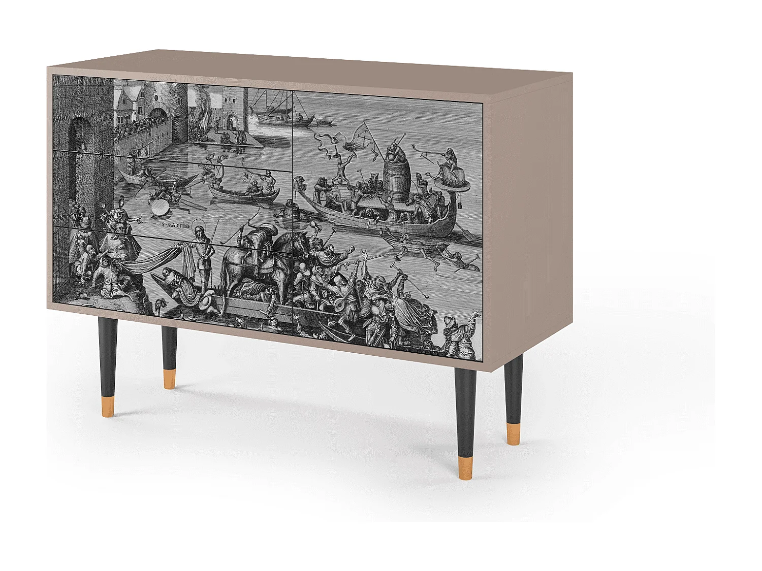 Aparador - 115х84х41 cm - S3 - Saint Martin, Latte