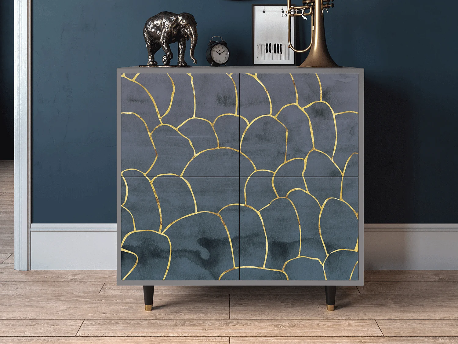 Buffet - 94x96x48 cm - BS3 - Blue Lagoon, Gris