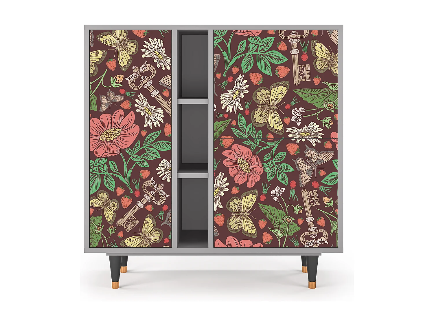 Buffet - 94х96х41 cm - BS5 - Alice in Wonderland, Gris