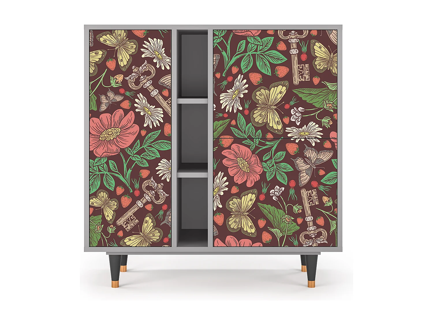 Buffet - 94х96х41 cm - BS5 - Alice in Wonderland, Gris