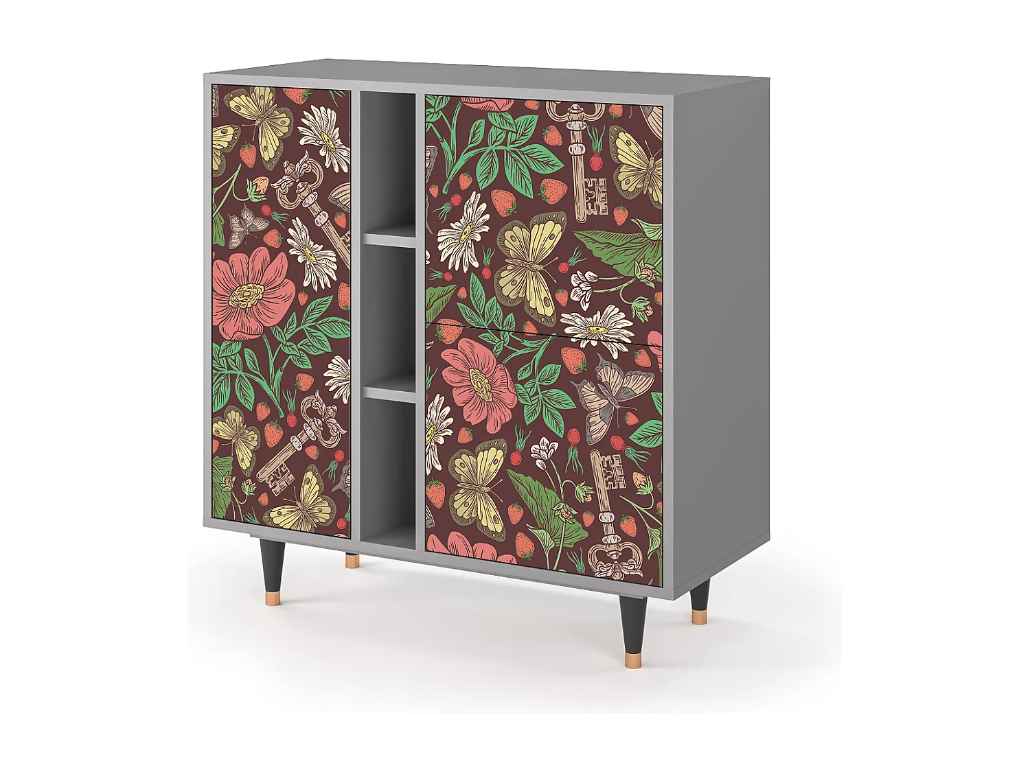 Buffet - 94х96х41 cm - BS5 - Alice in Wonderland, Gris