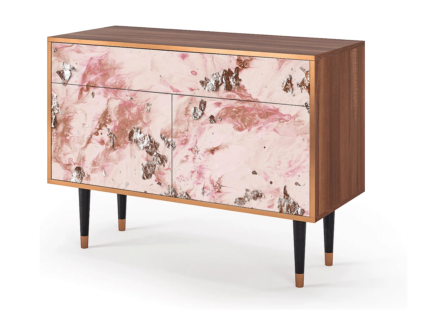 Dressoir - 115x85x48 cm - BS4 - Cotton Candy, Walnoot