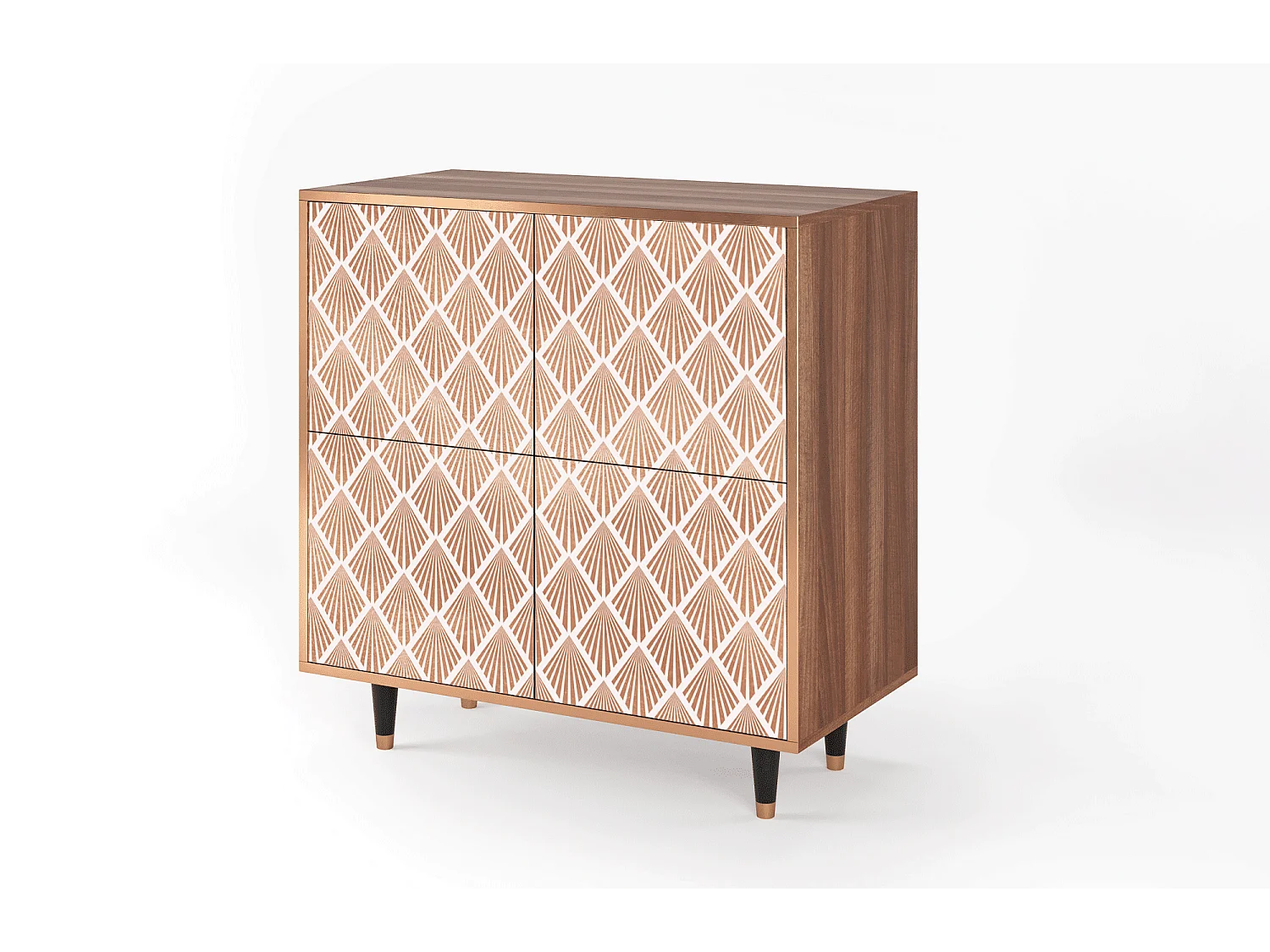 Credenza - 94x96x48 cm - BS3 - Pastel Sunrise, Noce