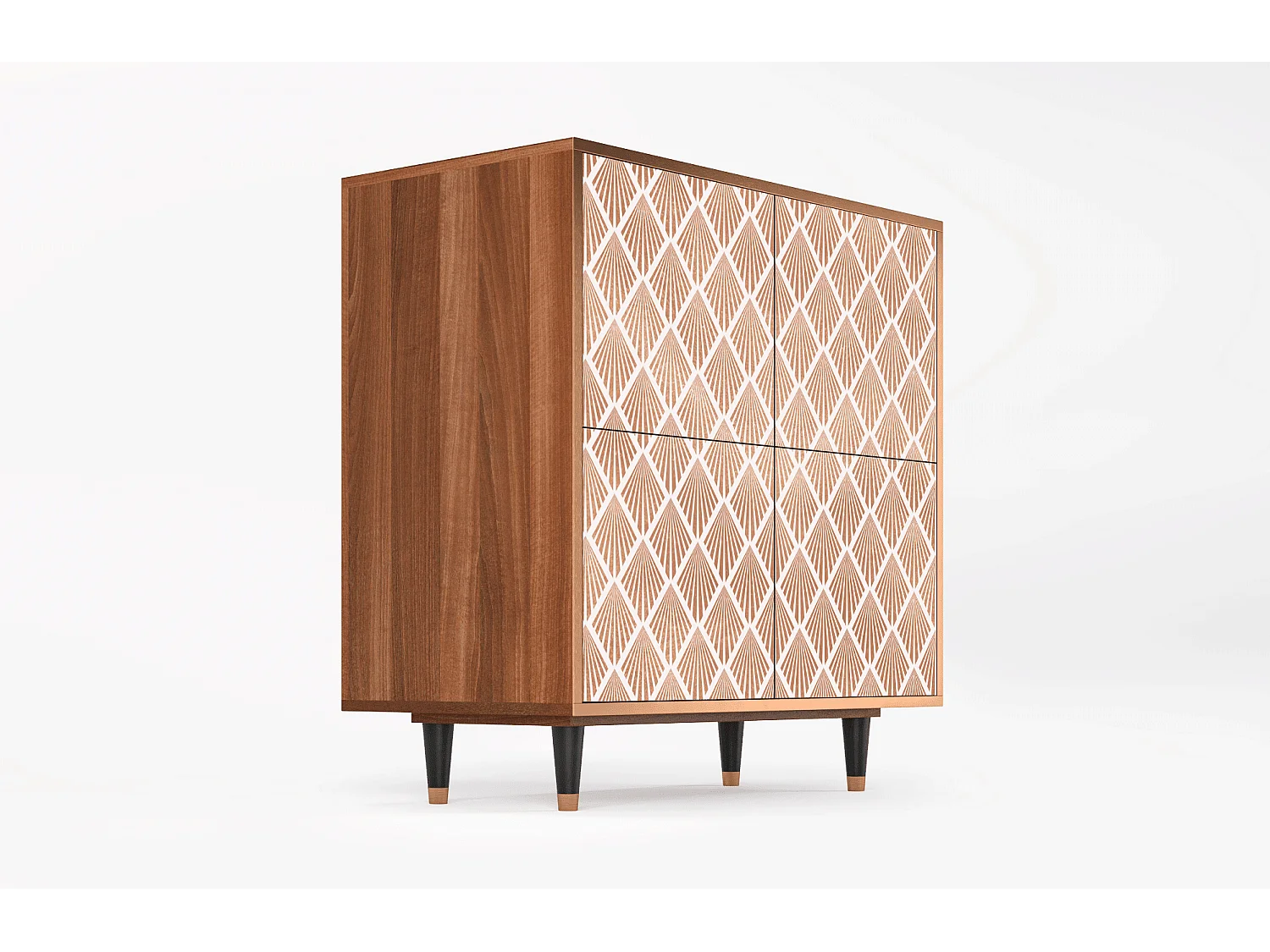 Credenza - 94x96x48 cm - BS3 - Pastel Sunrise, Noce