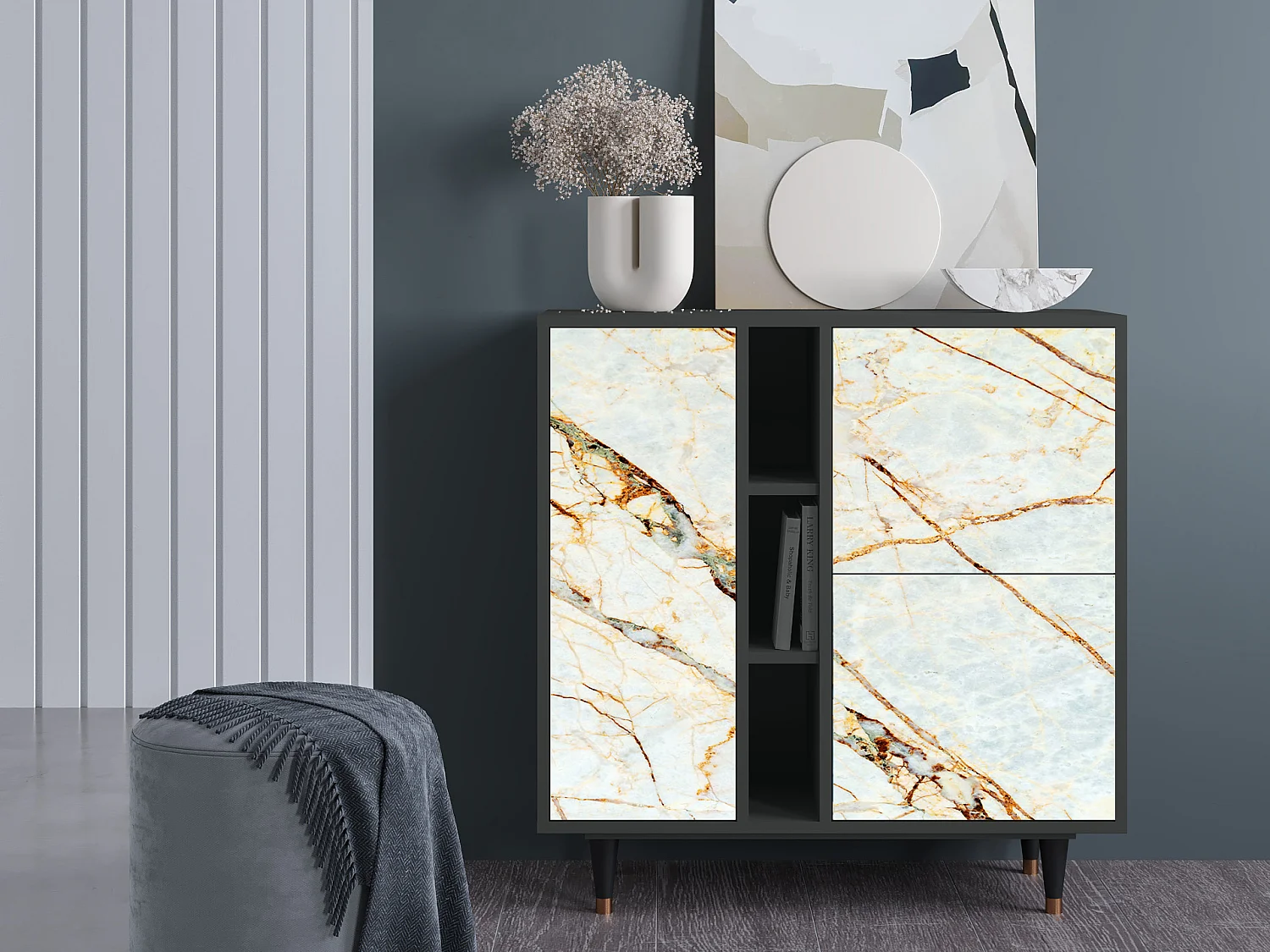Buffet - 94х96х41 cm - BS5 - Sabley Marble, Anthracite