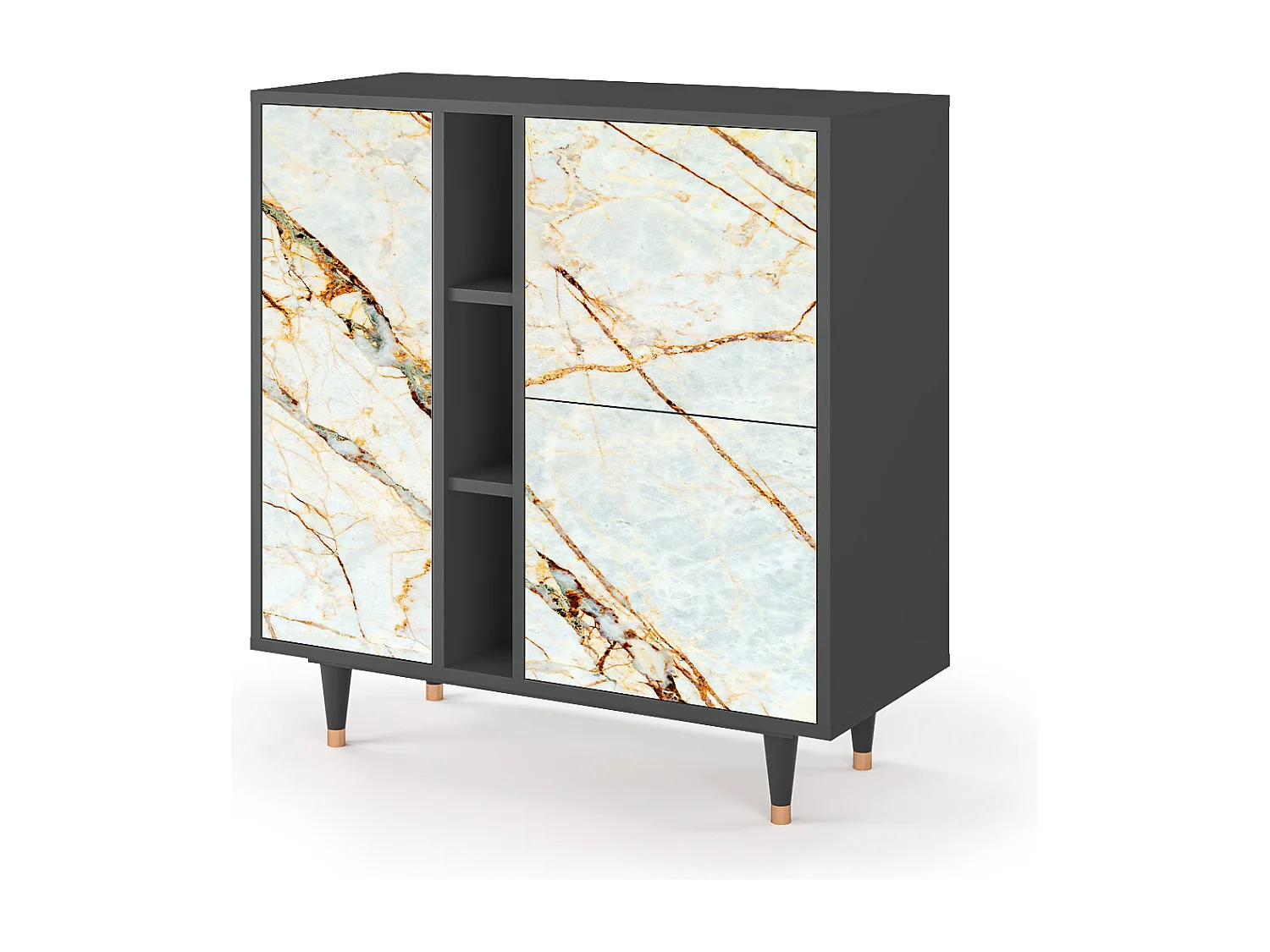 Credenza - 94х96х41 cm - BS5 - Sabbiay Marble, Antracite