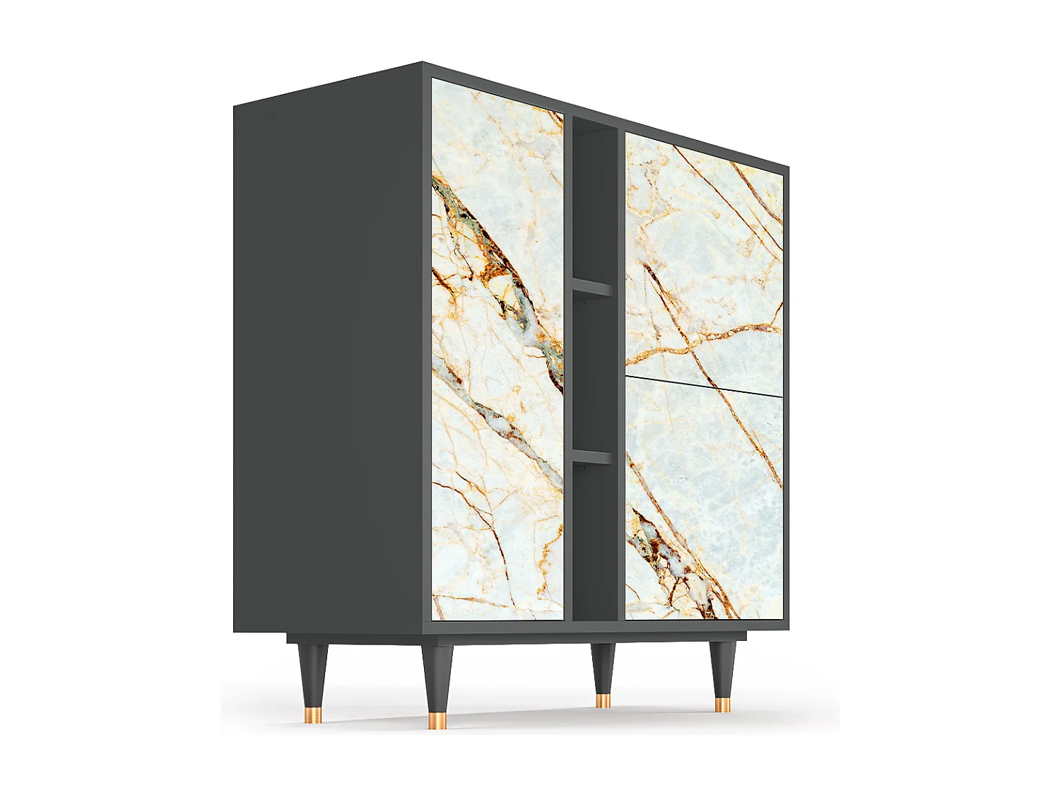 Credenza - 94х96х41 cm - BS5 - Sabbiay Marble, Antracite