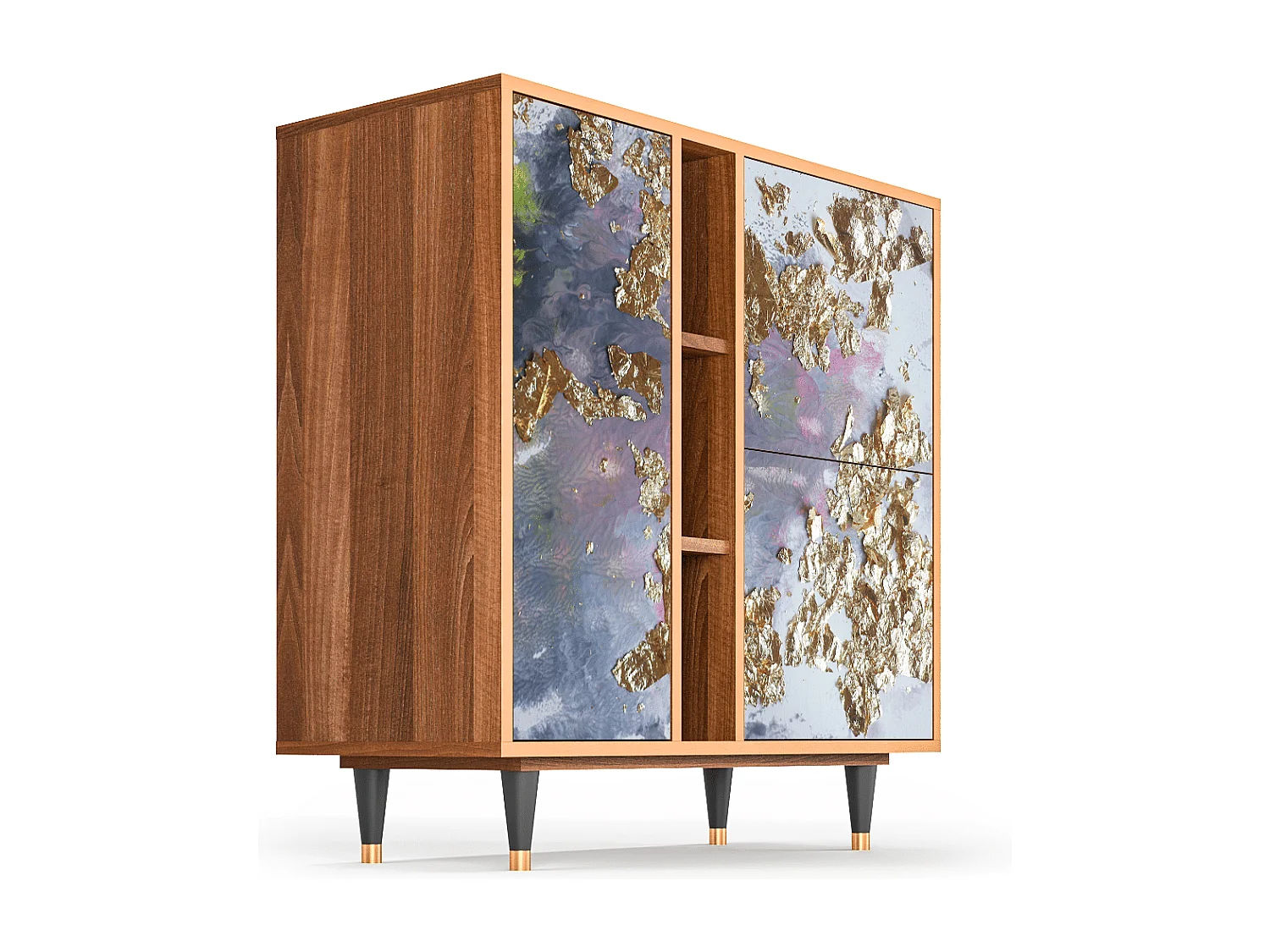 Aparador - 94х96х41 cm - BS5 - Planet Earth, Nogueira