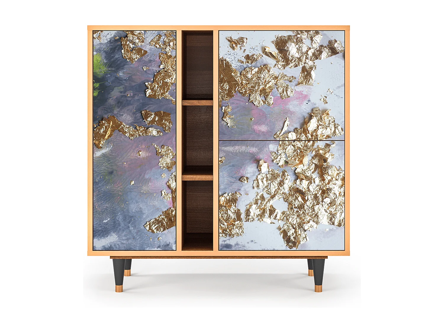 Kredens - 94х96х41 cm - BS5 - Planet Earth, Orzech