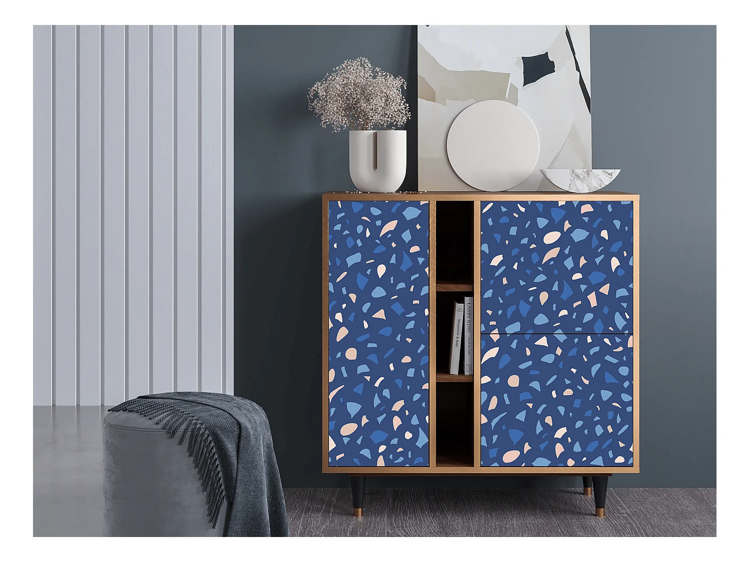 Credenza - 94х96х41 cm - BS5 - Soap Whirpool, Noce