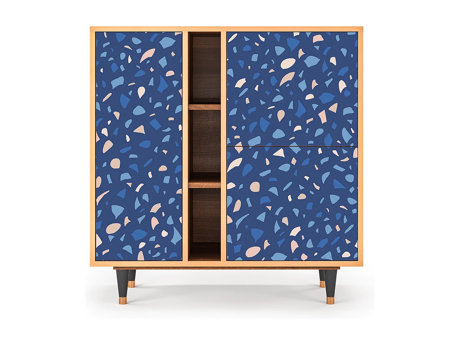 Kredens - 94х96х41 cm - BS5 - Soap Whirpool, Orzech