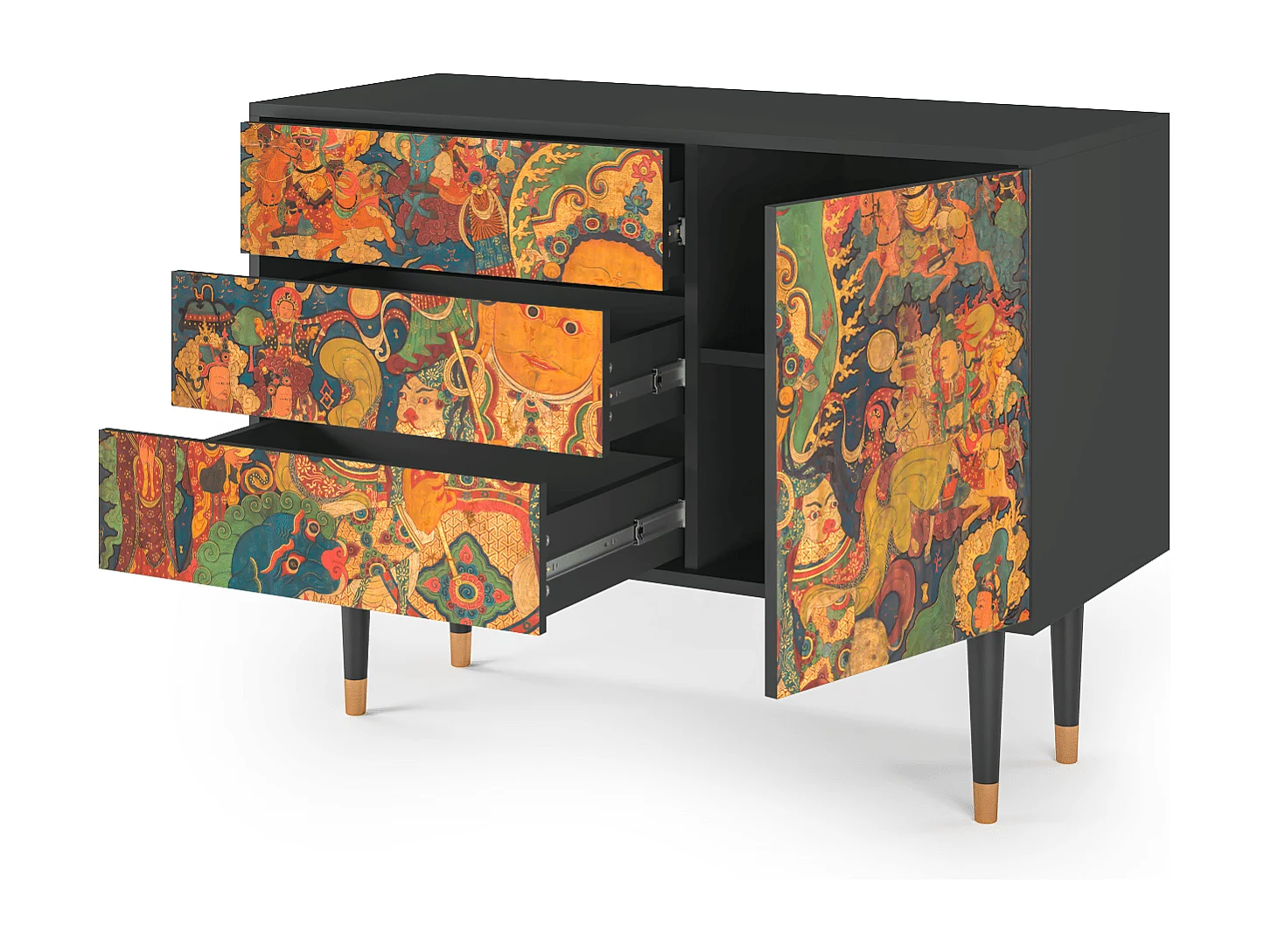 Aparador - 115х84х41 cm - S3 - God by Vaisravana , Antracita