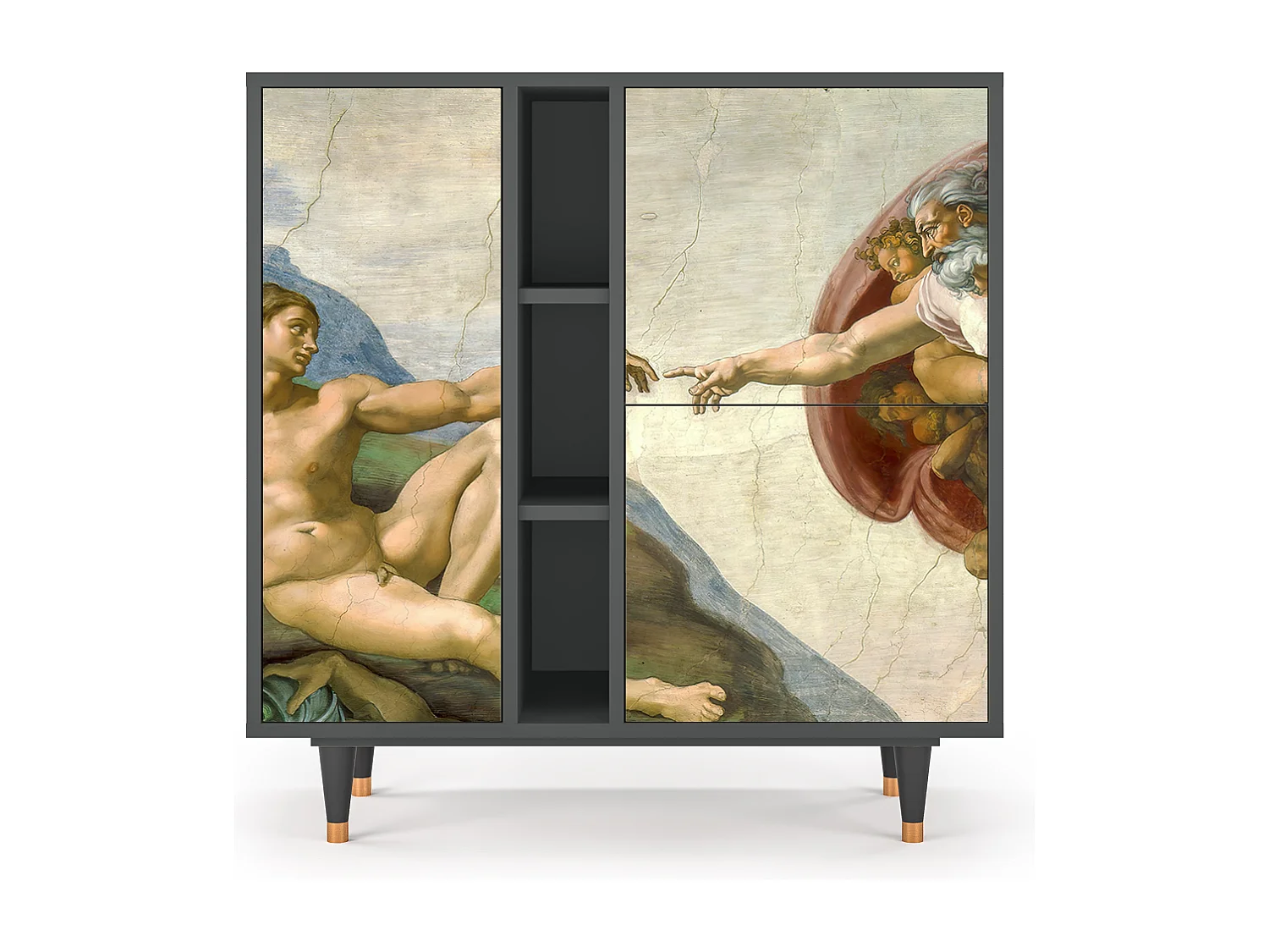 Aparador - 94х96х41 cm - BS5 - The Creation of Adam, Antracite