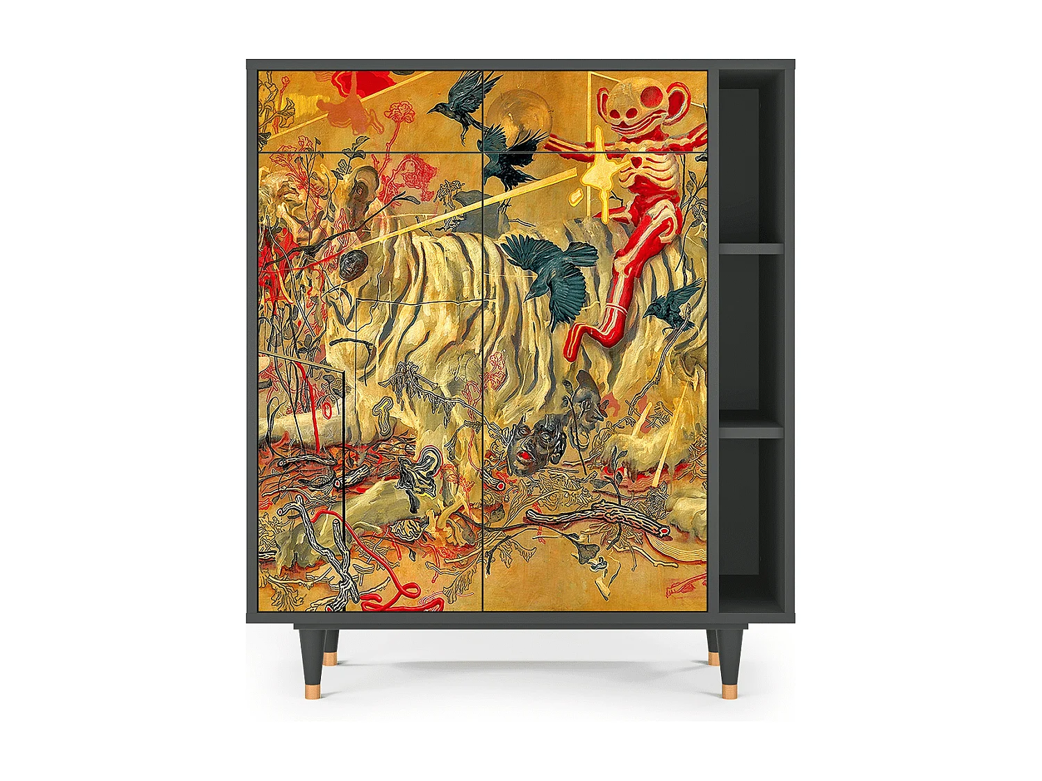 Credenza - 96х110х41 cm - BS6 - Blood by James Jean, Antracite