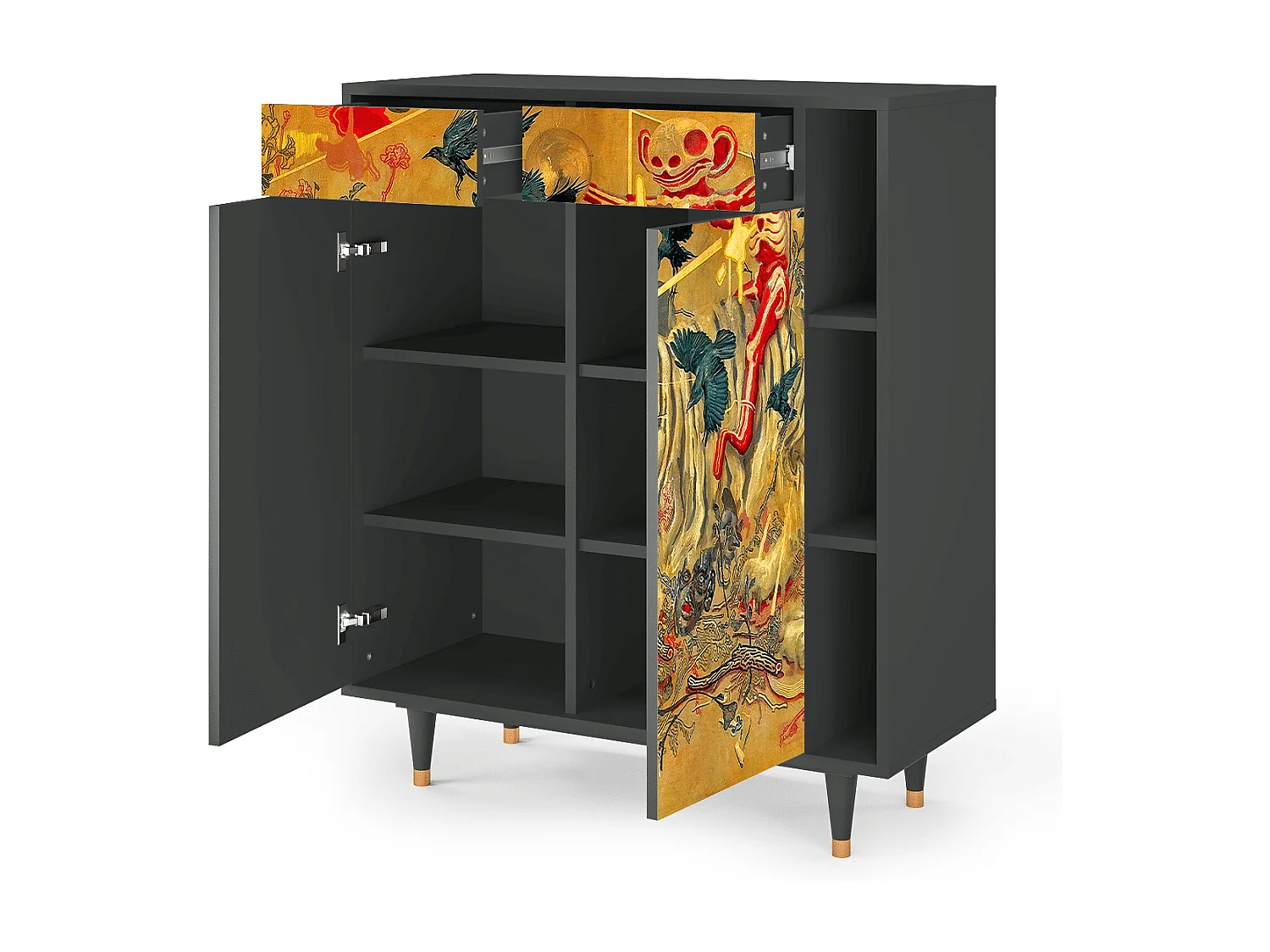 Credenza - 96х110х41 cm - BS6 - Blood by James Jean, Antracite