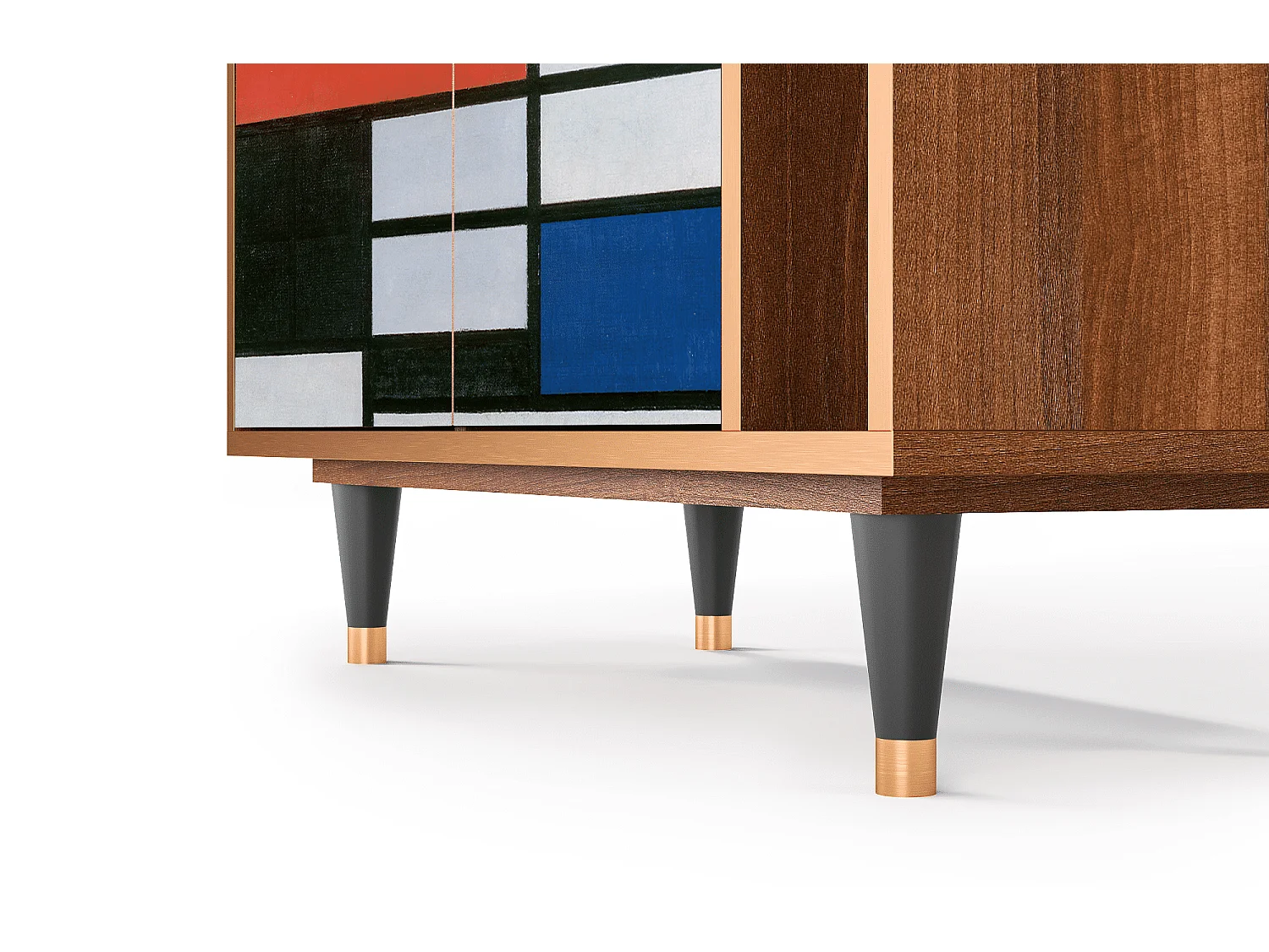 Kredens - 96х110х41 cm - BS6 - Composition, Orzech