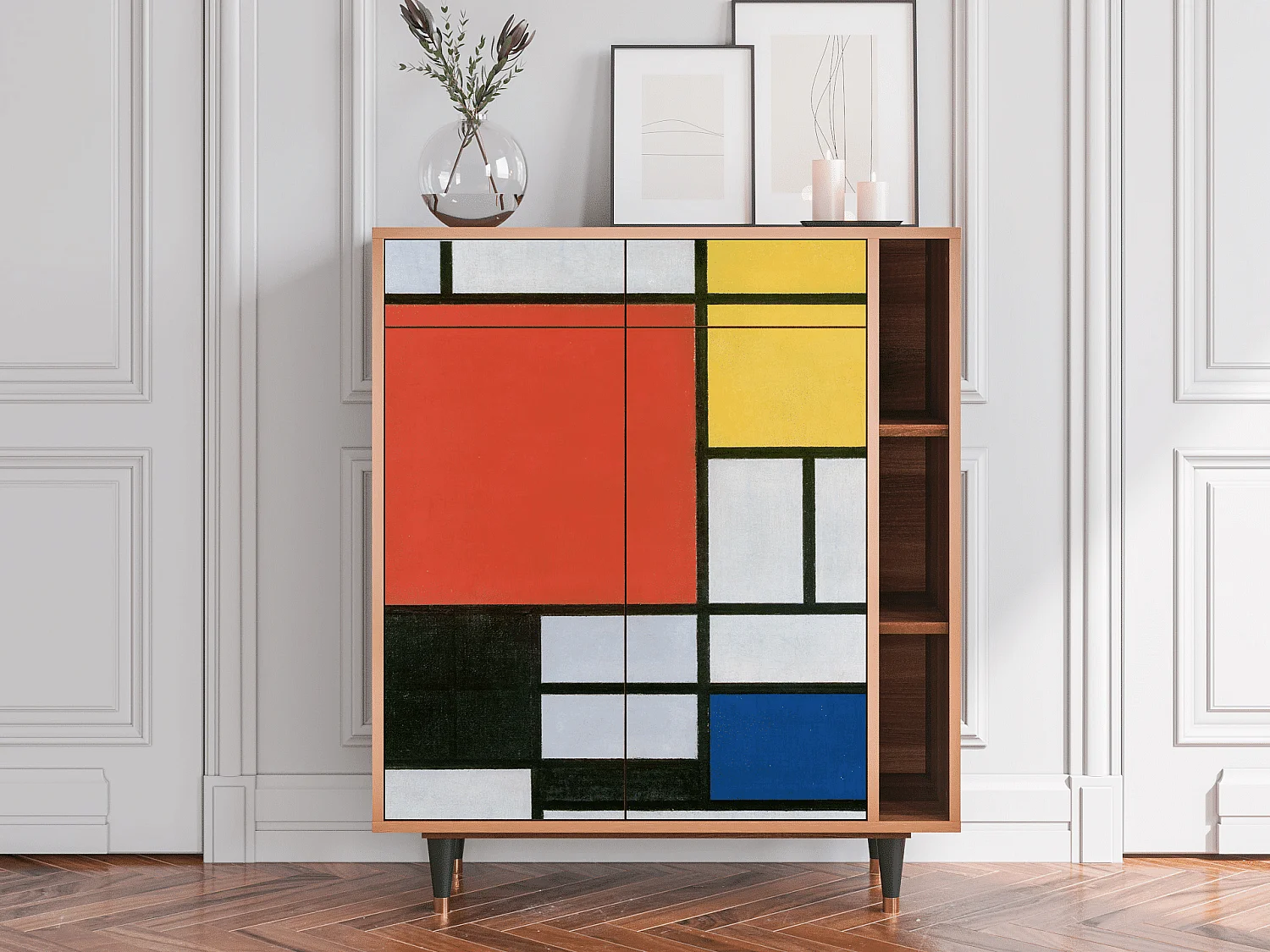 Credenza - 96х110х41 cm - BS6 - Composition, Noce