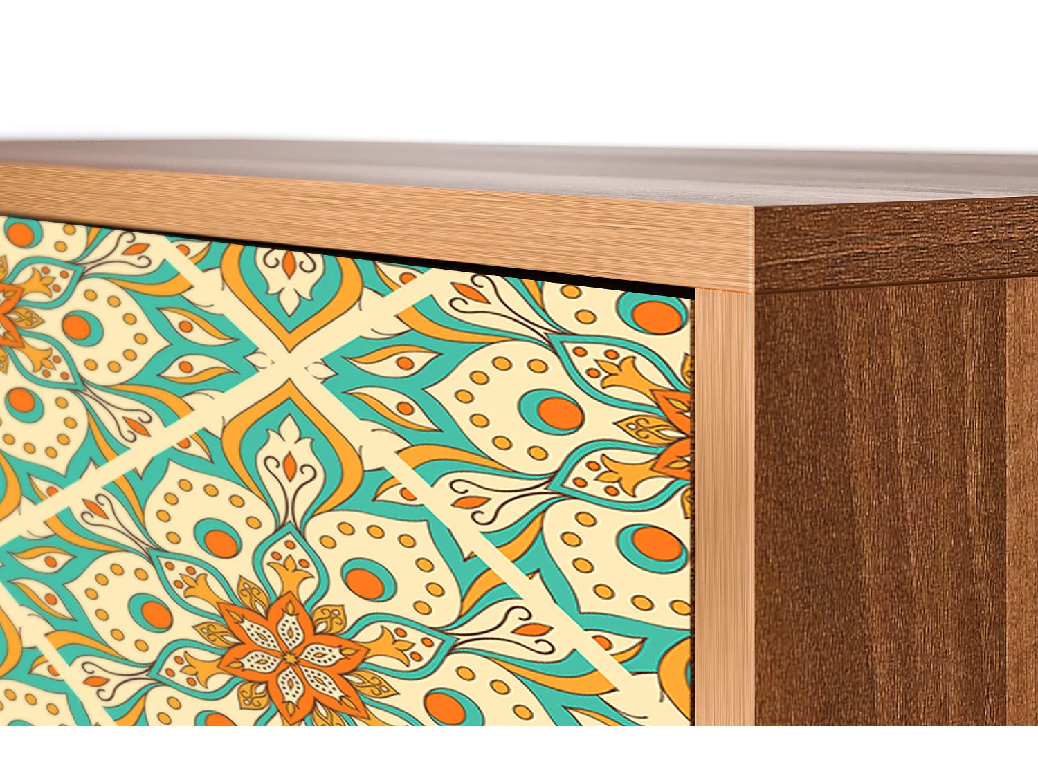 Aparador - 115х84х41 cm - S3 - Hindu Daisy, Nogueira