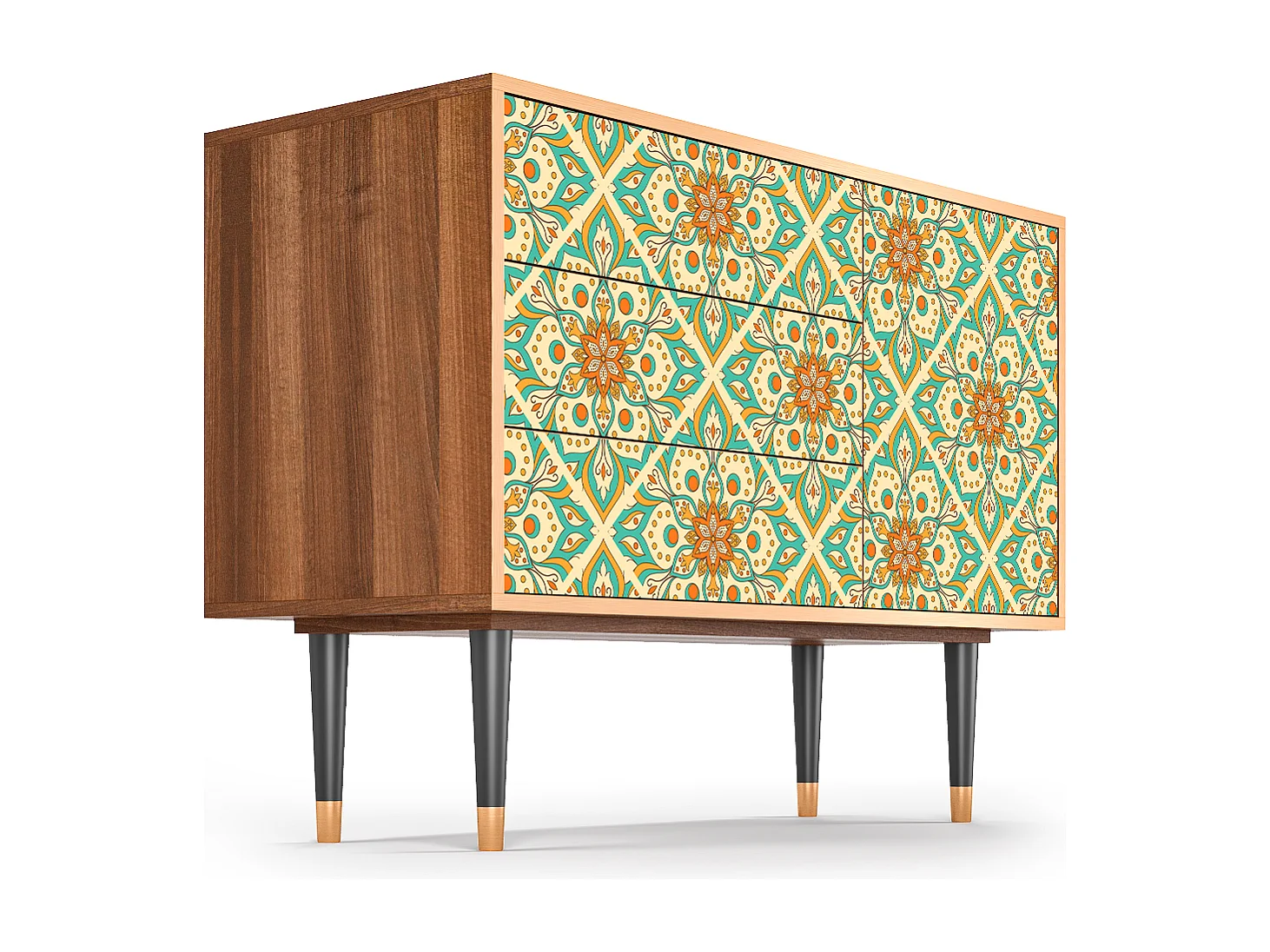 Credenza - 115х84х41 cm - S3 - Hindu Daisy, Noce