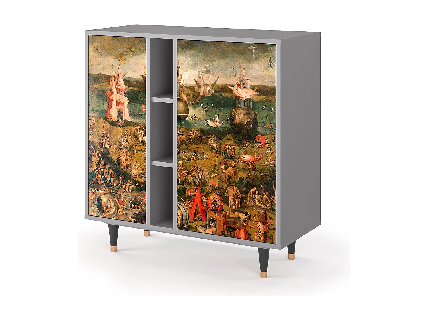 Kredens - 94х96х41 cm - BS5 - Garden of Delights , Szary