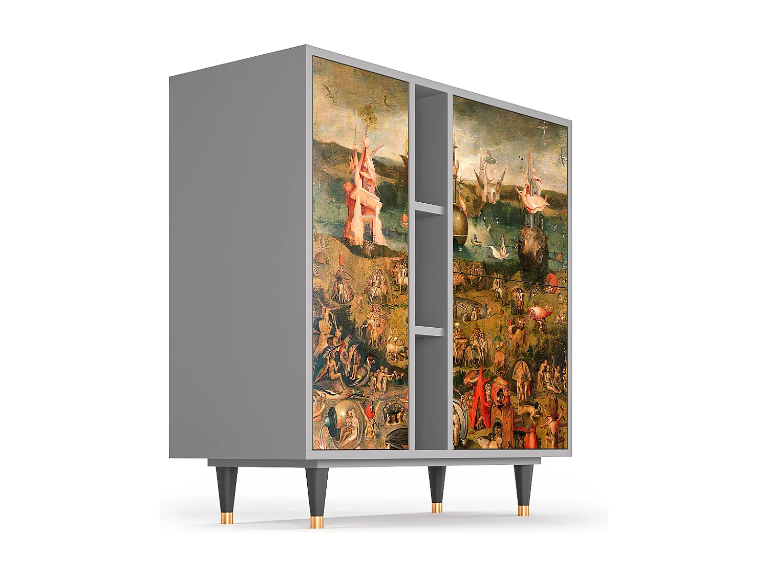 Kredens - 94х96х41 cm - BS5 - Garden of Delights , Szary