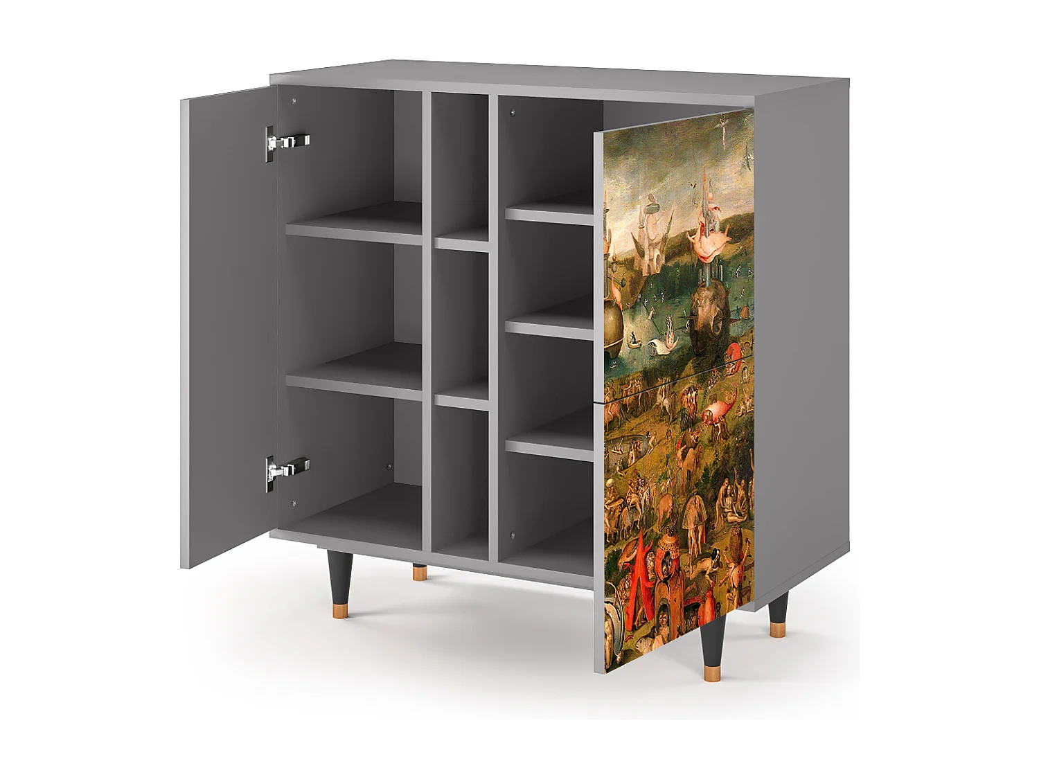 Kredens - 94х96х41 cm - BS5 - Garden of Delights , Szary