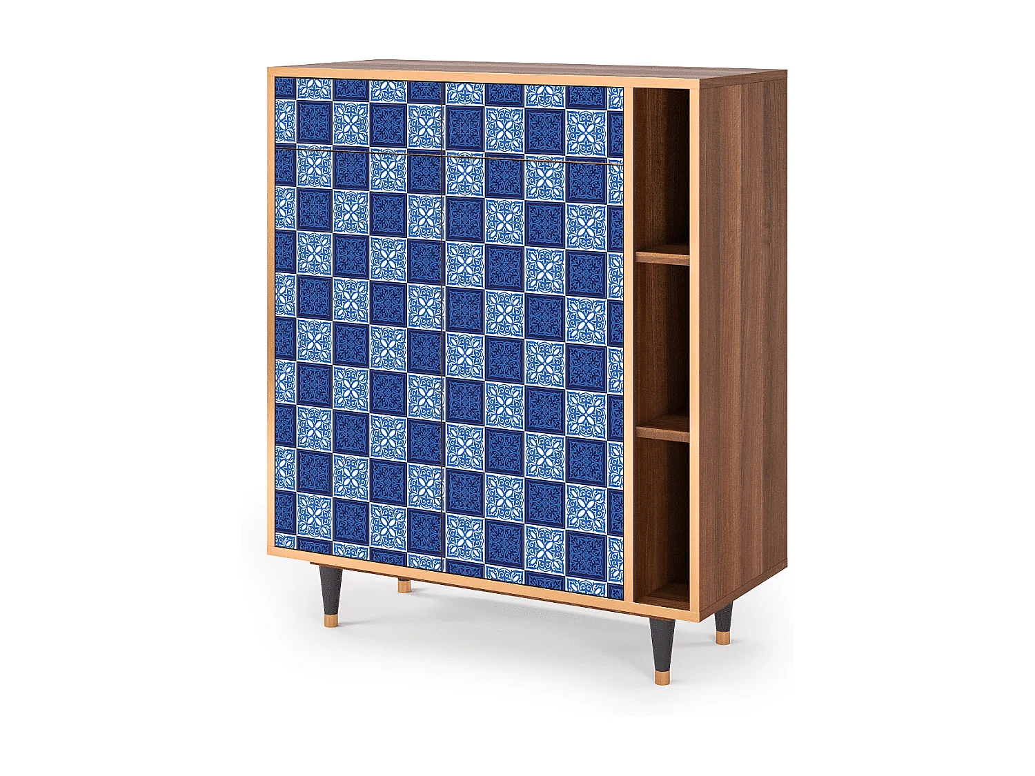 Kredens - 96х110х41 cm - BS6 - Light Path, Orzech