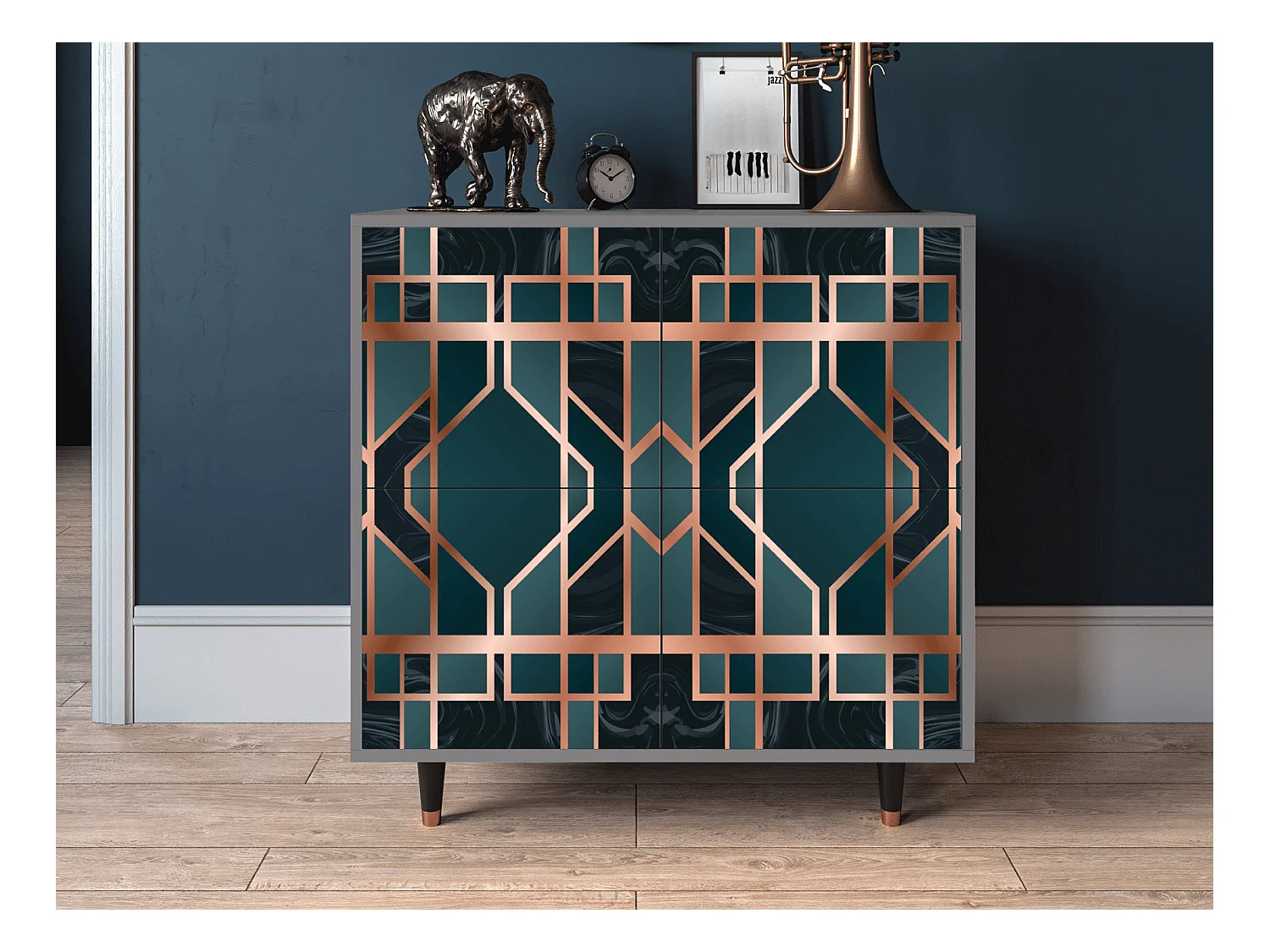 Buffet - 94x96x48 cm - BS3 - Emerald Metro, Gris