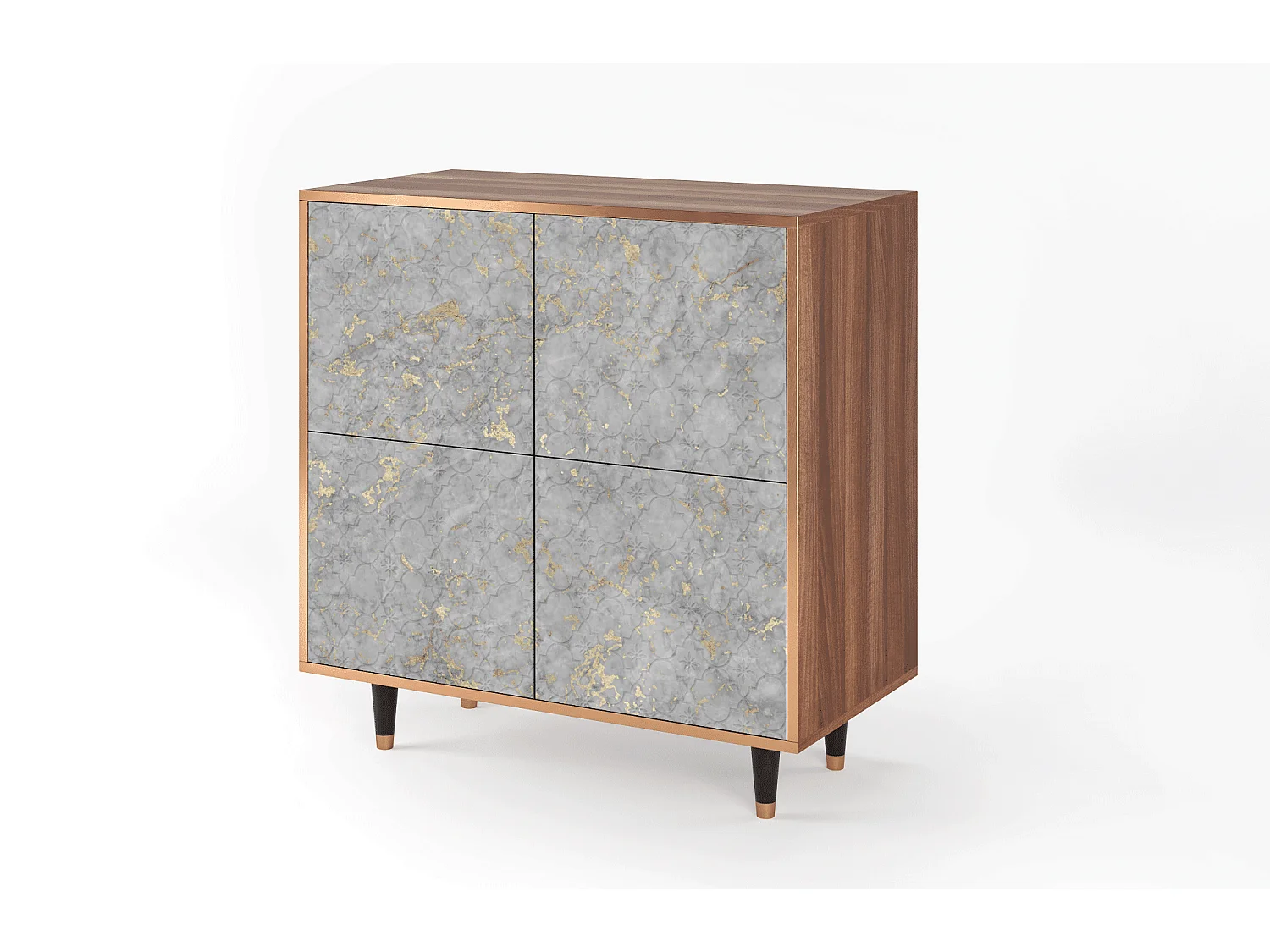 Aparador - 94x96x48 cm - BS3 - Mariana Trench, Nogueira