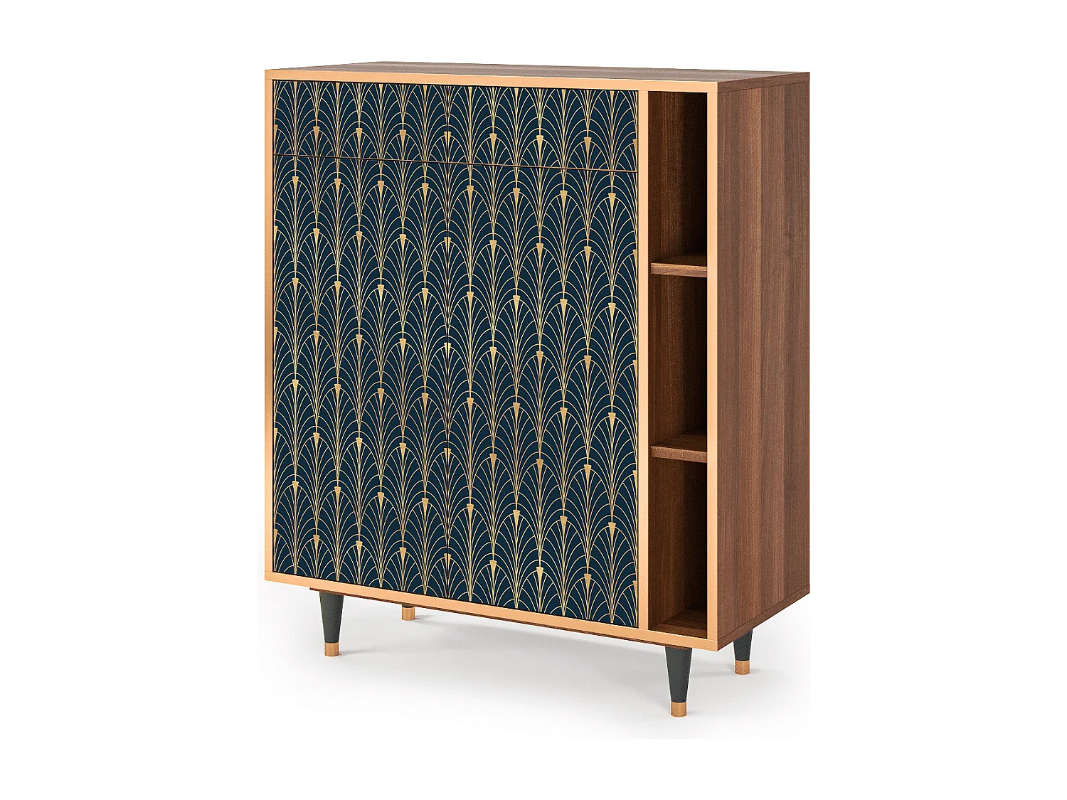 Buffet - 96х110х41 cm - BS6 - Flower of the Nile, Noyer