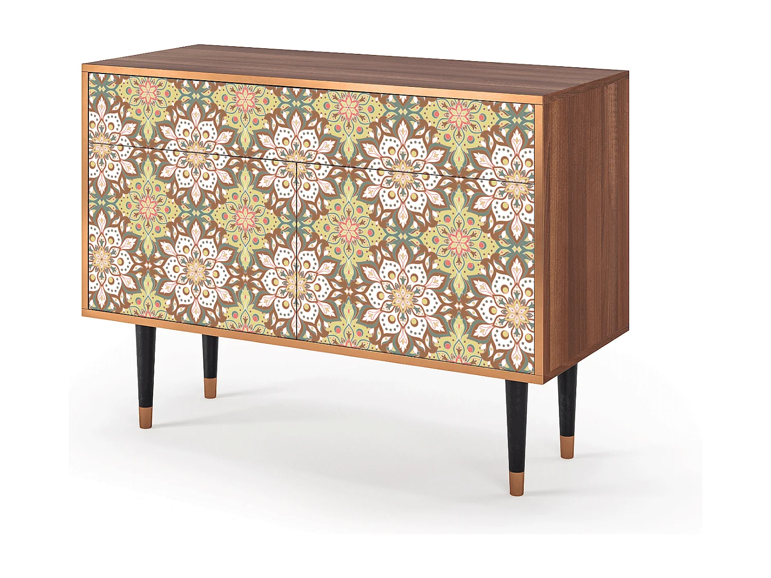 Kredens - 115x85x48 cm - BS4 - Chinese Tea, Orzech