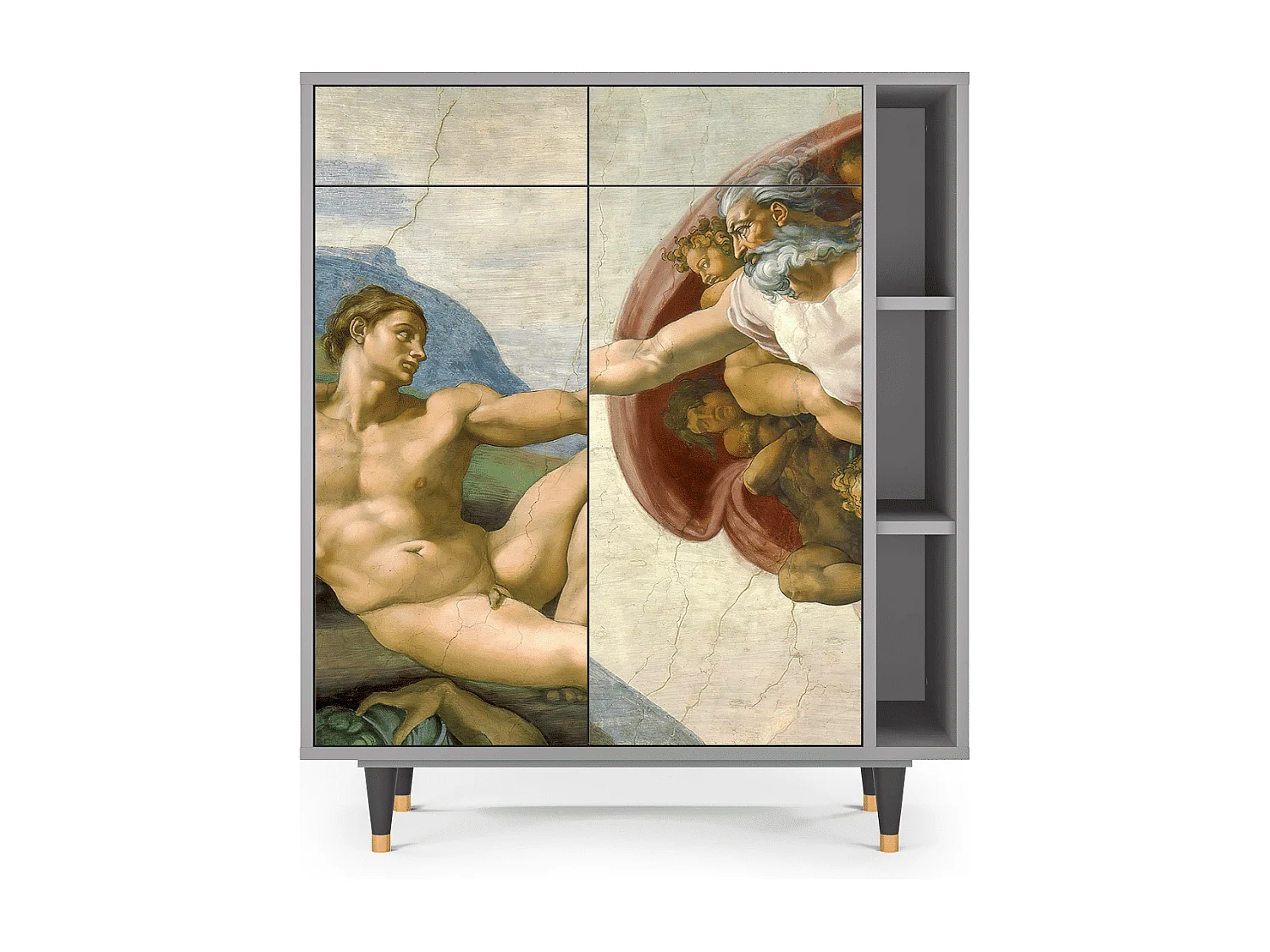 Buffet - 96х110х41 cm - BS6 - The Creation of Adam, Gris