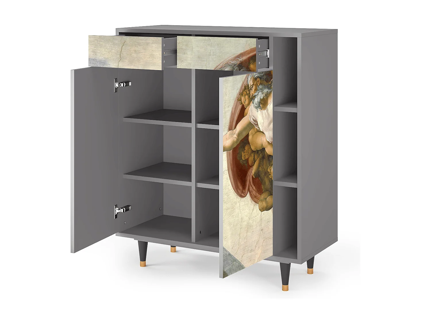 Buffet - 96х110х41 cm - BS6 - The Creation of Adam, Gris