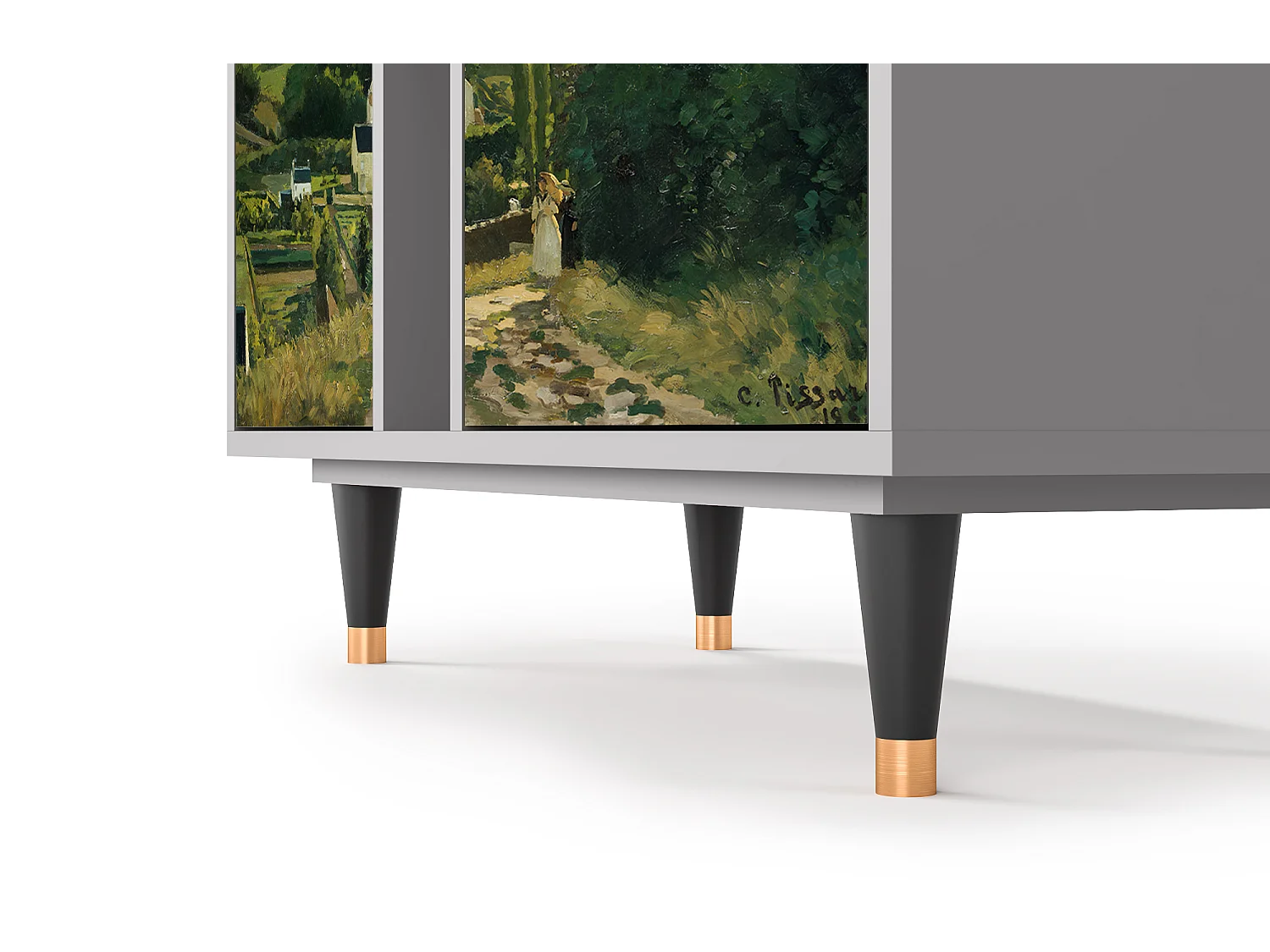 Kredens - 94х96х41 cm - BS5 - Jalais Hill by Pissarro, Szary