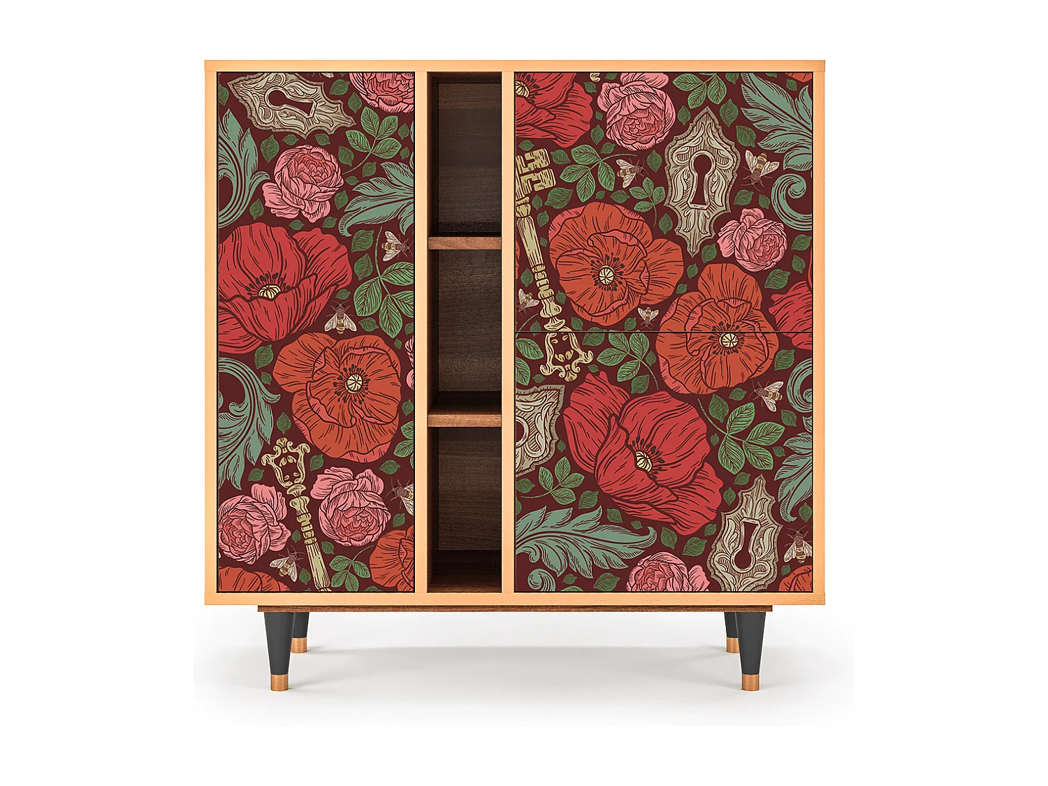 Buffet - 94х96х41 cm - BS5 - Poppy Garden, Noyer